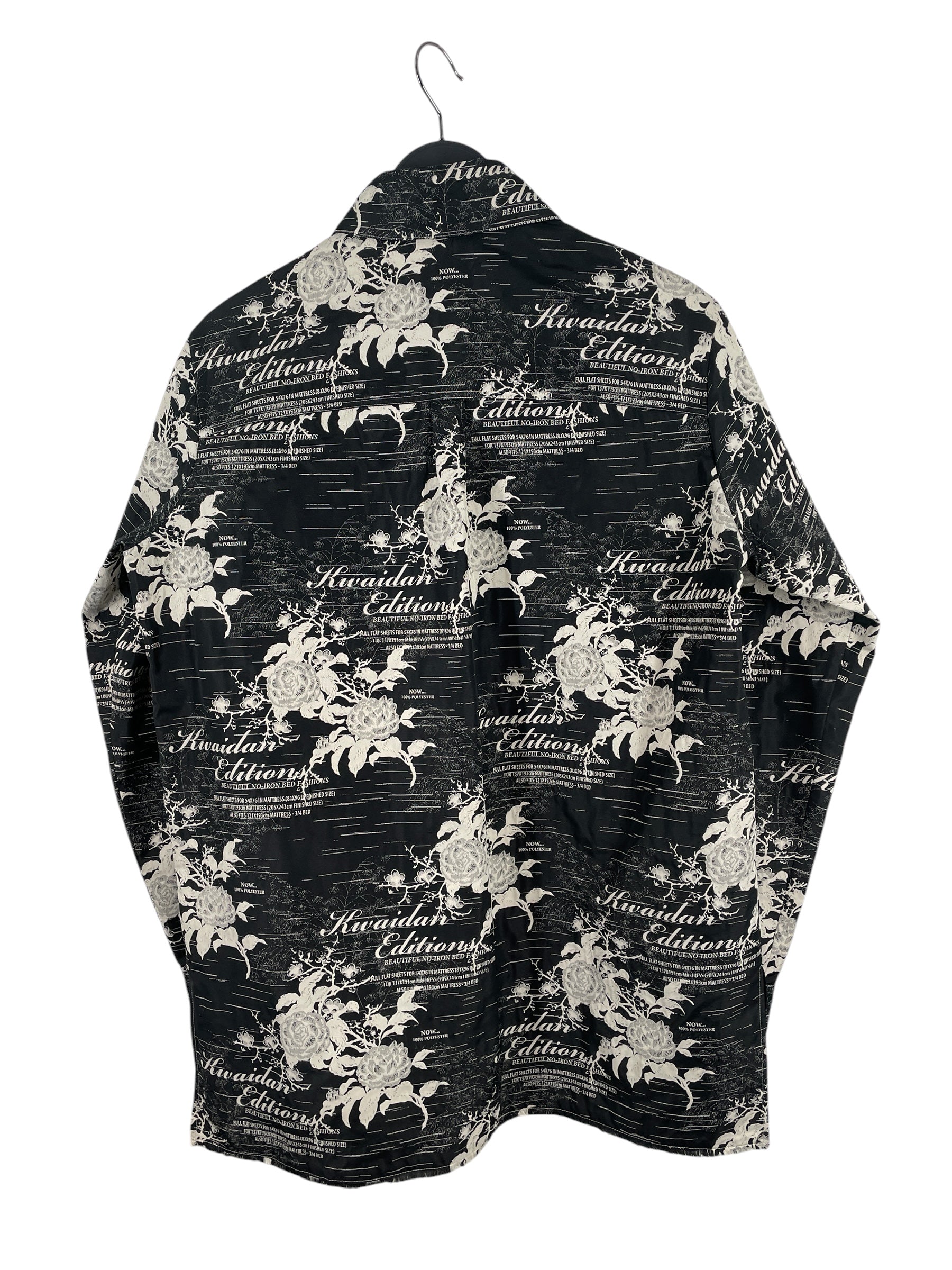 KWAIDAN EDITIONS/LS Shirt/38/Cotton/BLK/All Over Print/VINTAGE WRITITNG\FW22 view 3