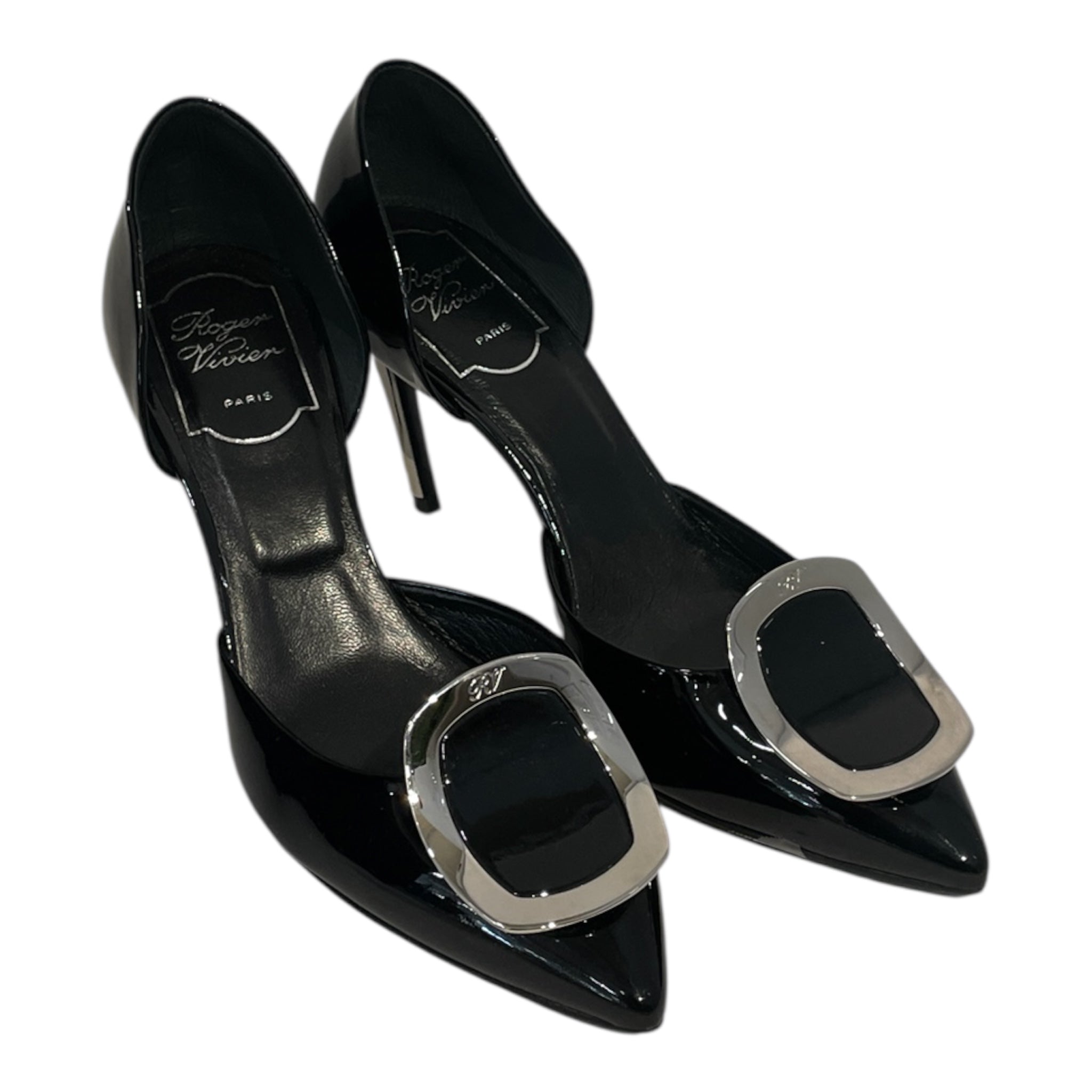 ROGER VIVER/Heels/US 5.5/BLK/SILVER CIRCLE view 1