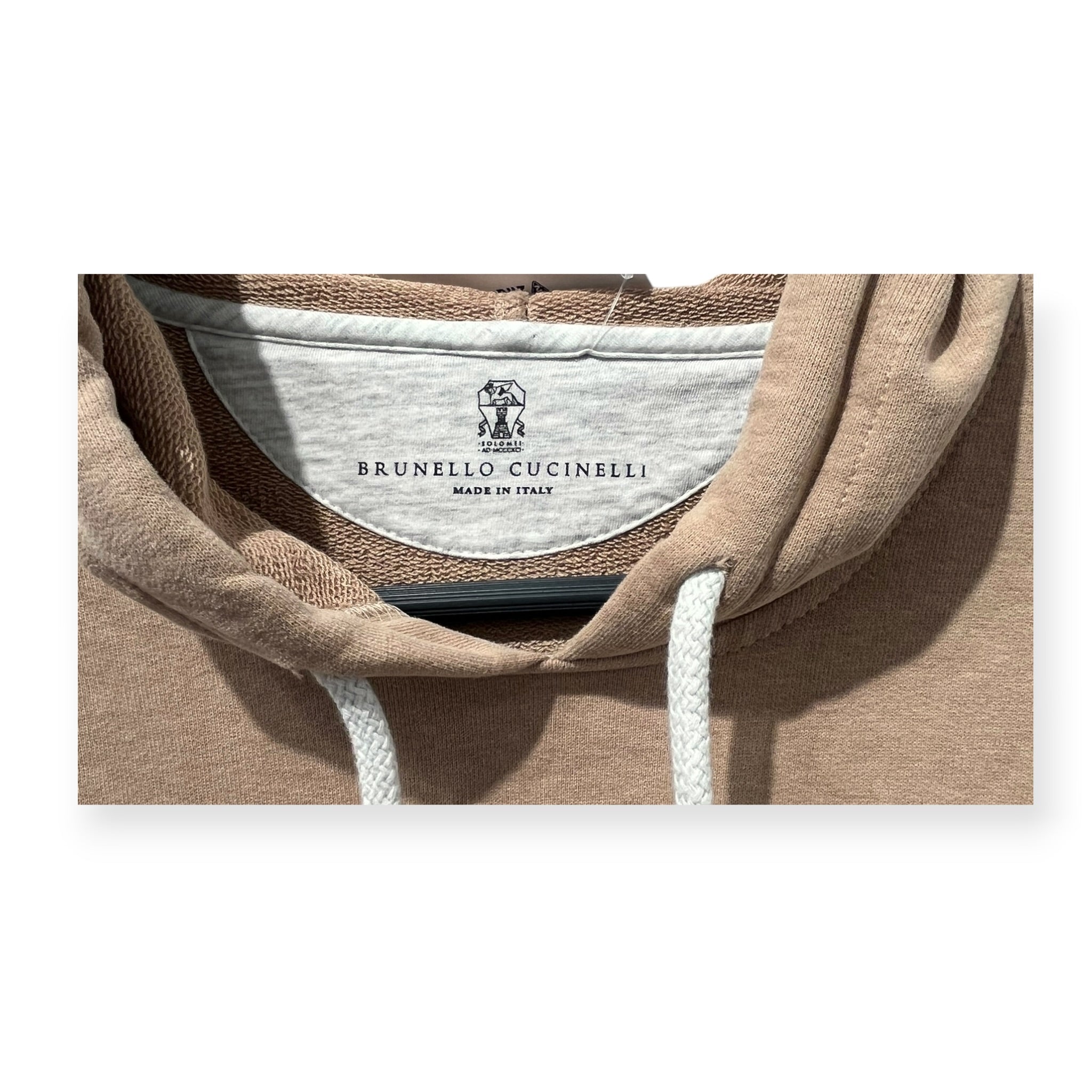 BRUNELLO CUCINELLI/Hoodie/M/Cotton/PLAIN PULLOVER HOODIE view 3