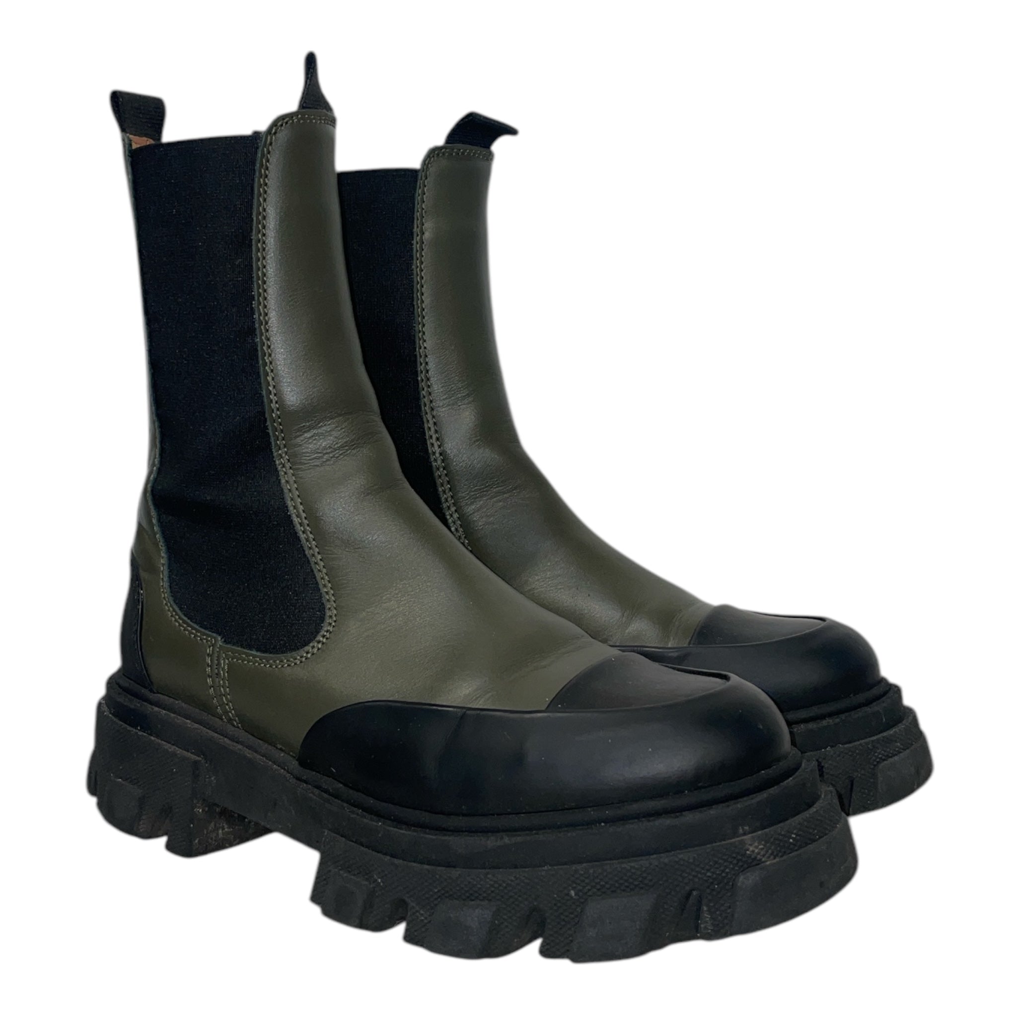 GANNI/Chelsea Boots/EU 39/Leather/GRN/Kalamata view 1