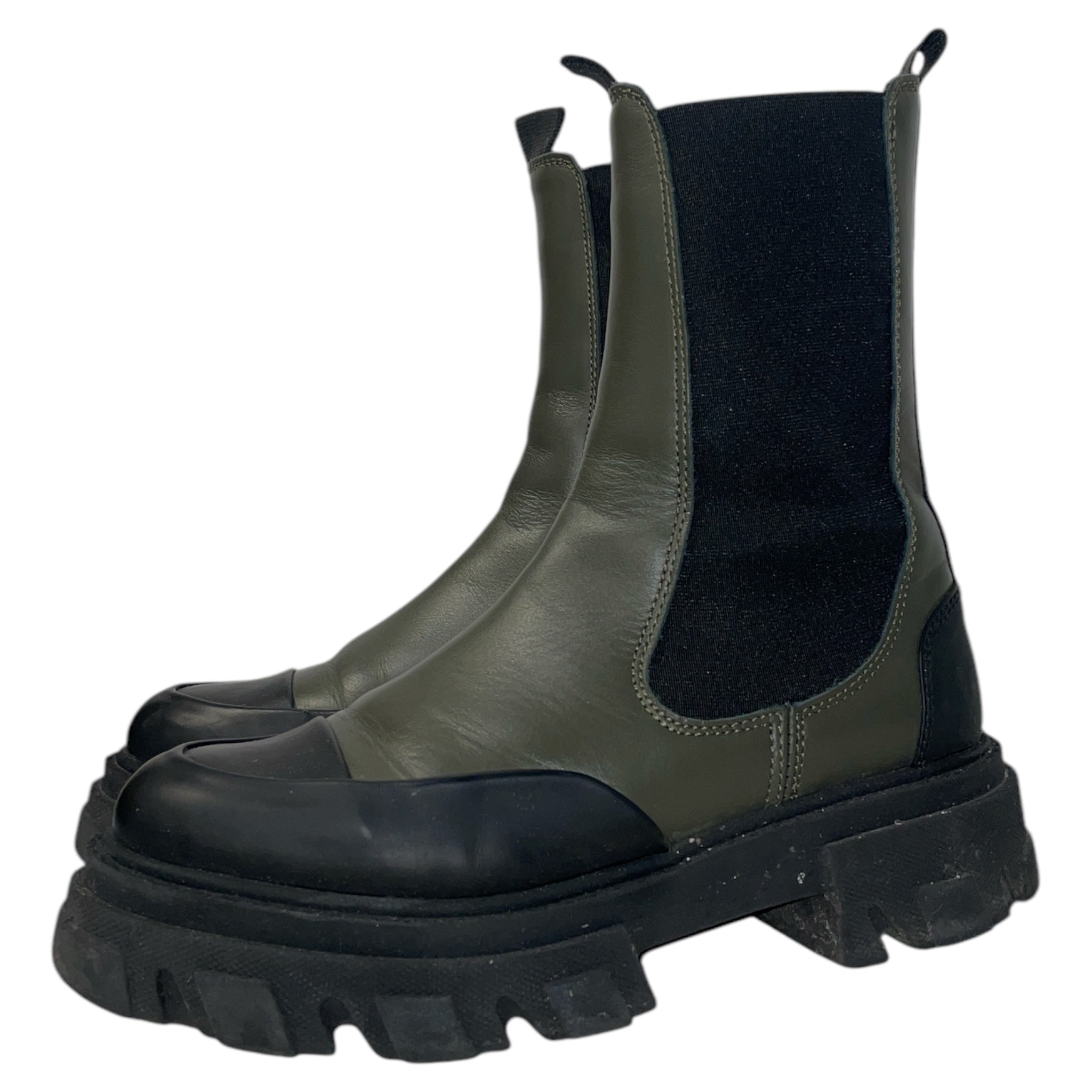 GANNI/Chelsea Boots/EU 39/Leather/GRN/Kalamata view 2