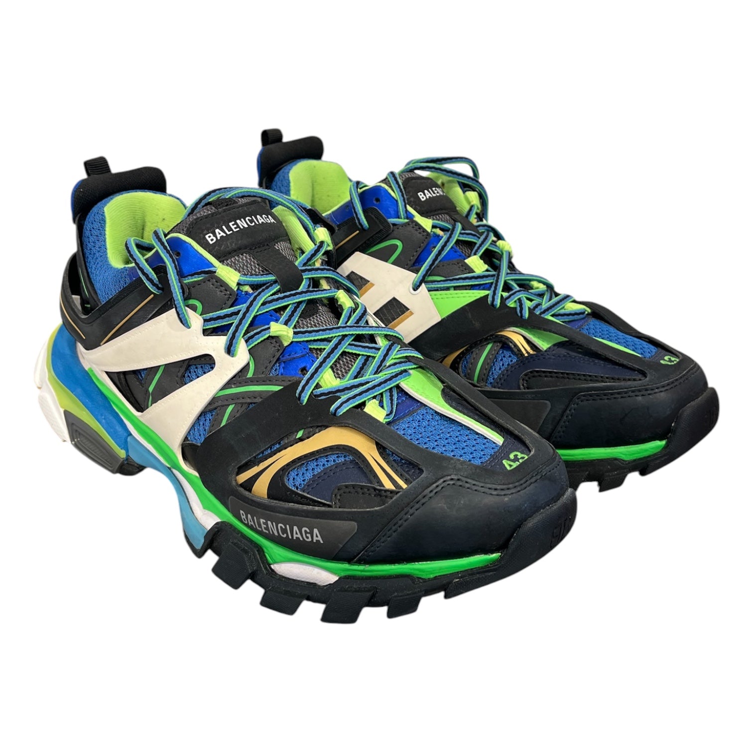 BALENCIAGA/Low-Sneakers/EU 43/MLT/balenci track runner grn/blu