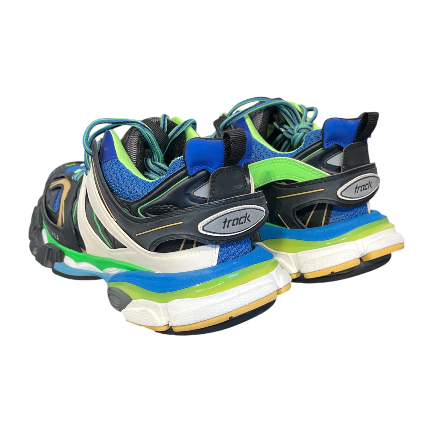 BALENCIAGA/Low-Sneakers/EU 43/MLT/balenci track runner grn/blu view 2
