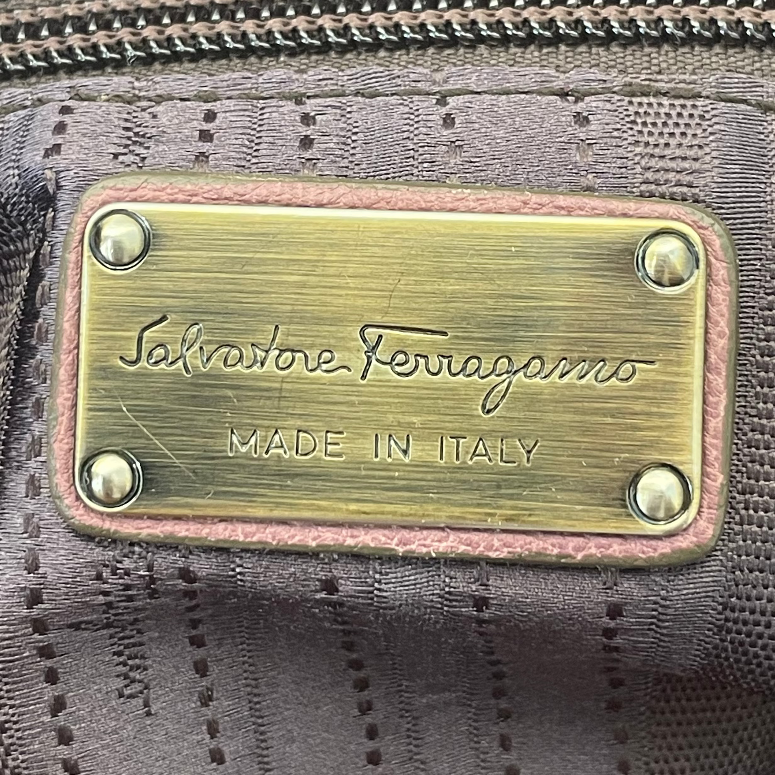 Salvatore Ferragamo/Hand Bag/Leather/PPL/Top handle bag view 5