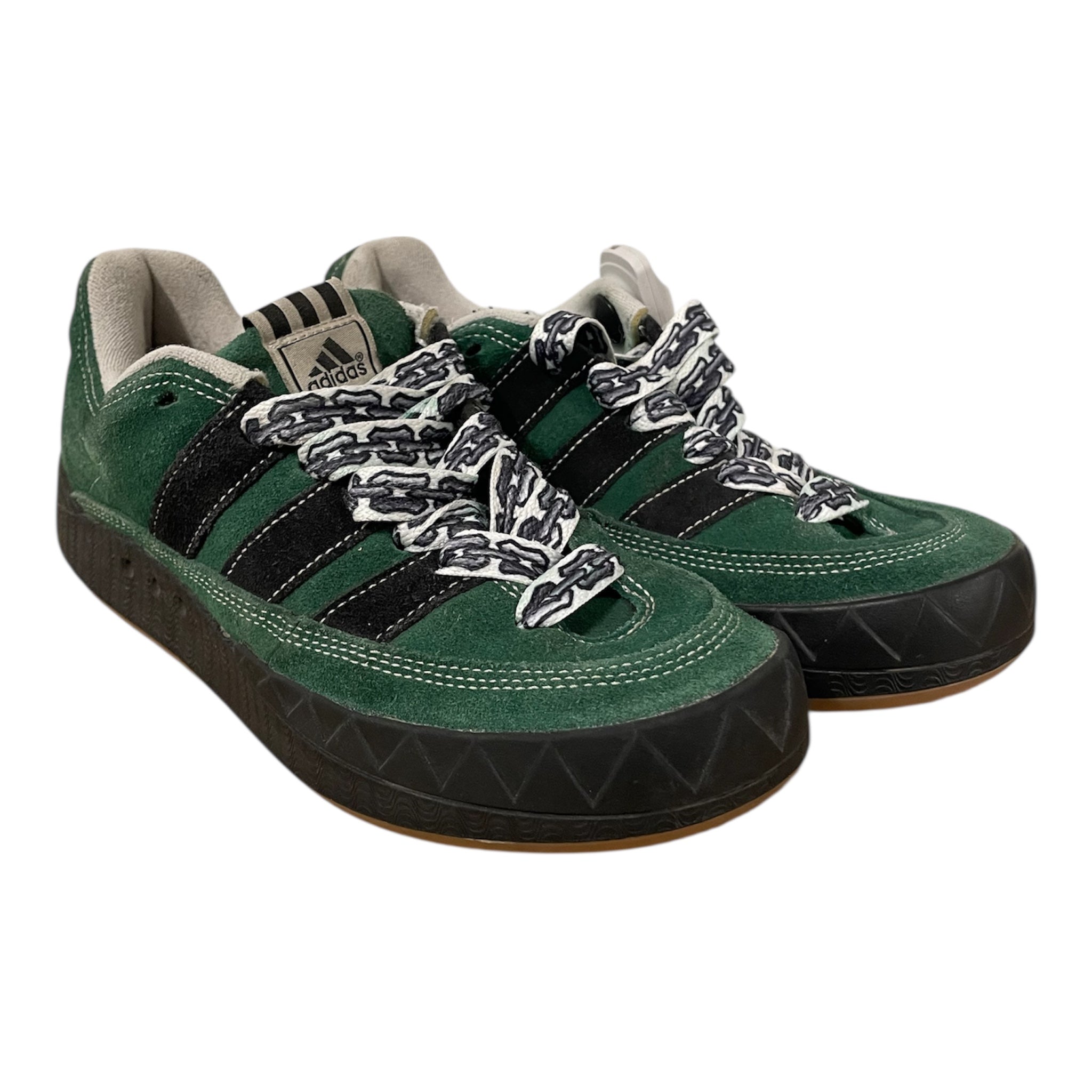 adidas/Low-Sneakers/US 6/Suede/GRN/ADIMATIC BLACK STRIPES view 1