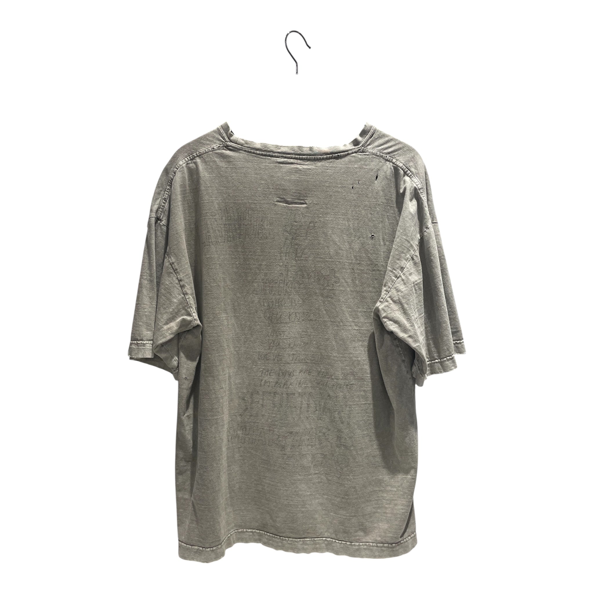 MIHARA YASUHIRO/T-Shirt/46/Cotton/KHK/All Over Print/Distressed Dog Grahpic Tee view 2