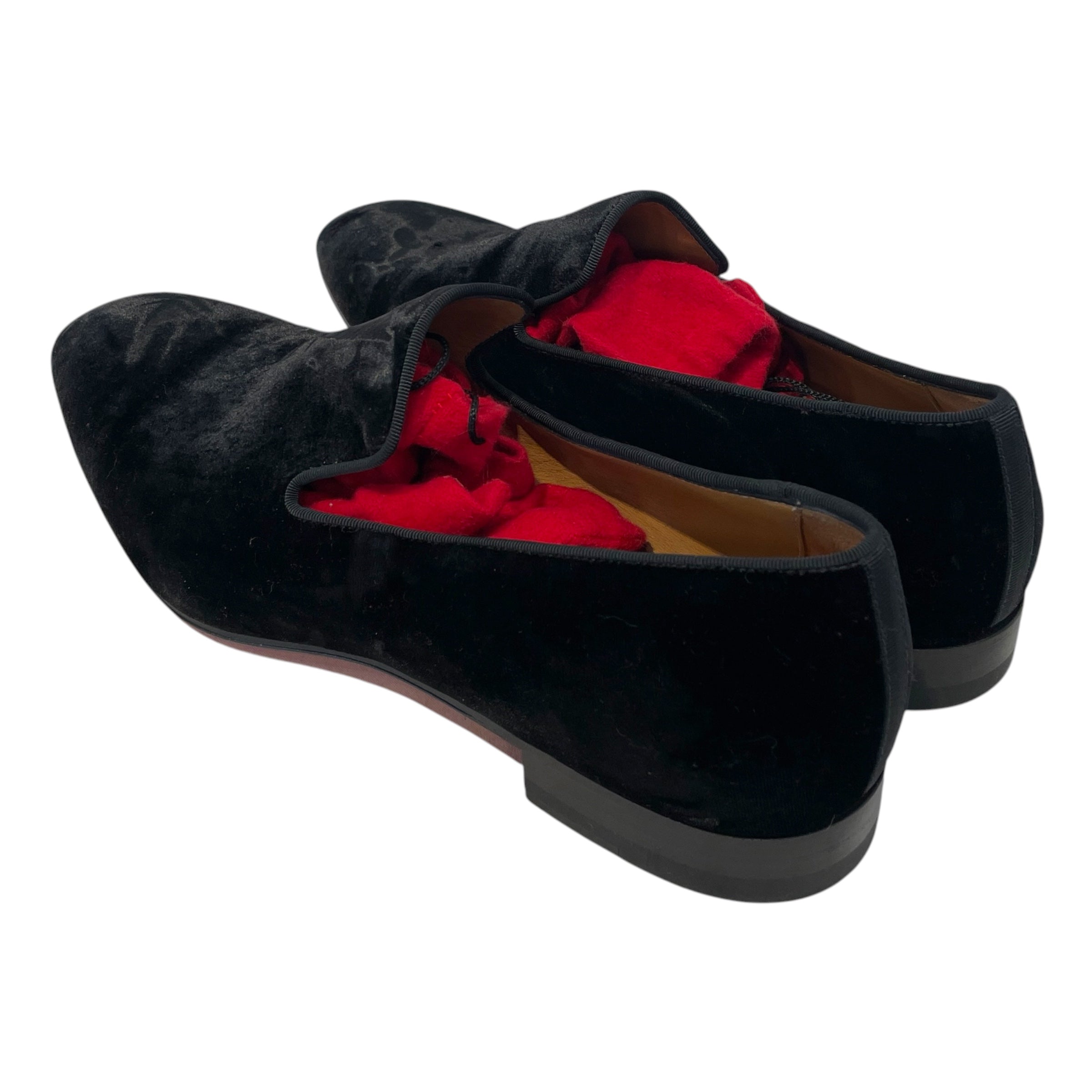 Christian Louboutin/Loafers/EU 44.5/BLK/Dandelion Velvet view 2