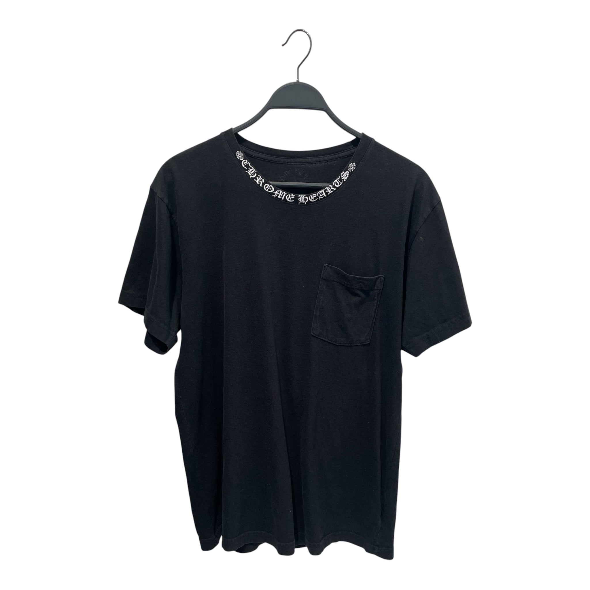 CHROME HEARTS/T-Shirt/L/Cotton/BLK/pocket tee view 1