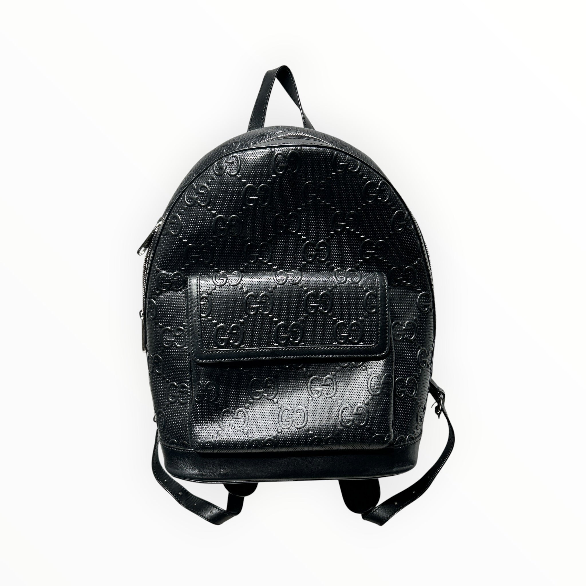 GUCCI/Backpack/Monogram/Leather/BLK/Monogram Backpack view 1