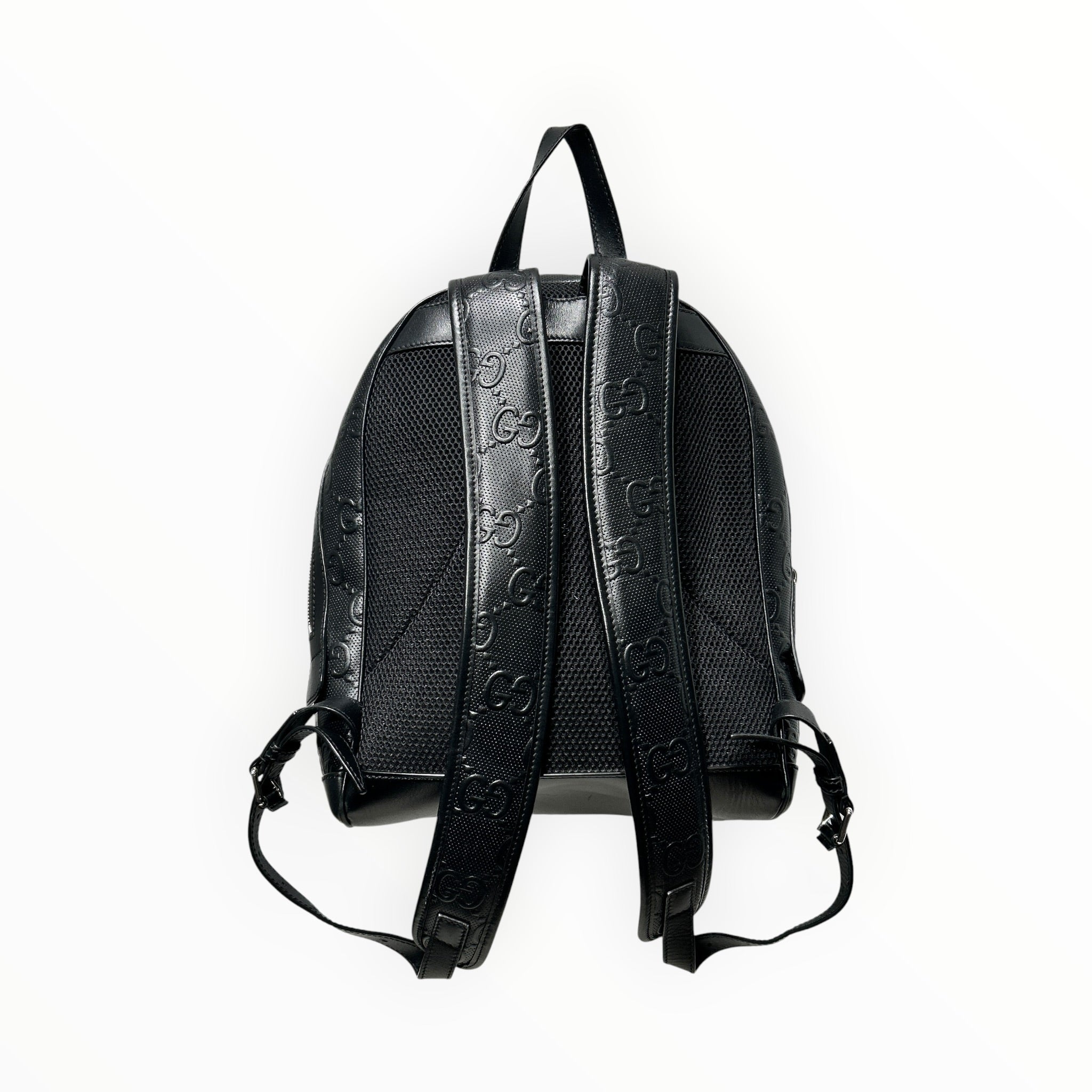 GUCCI/Backpack/Monogram/Leather/BLK/Monogram Backpack view 2