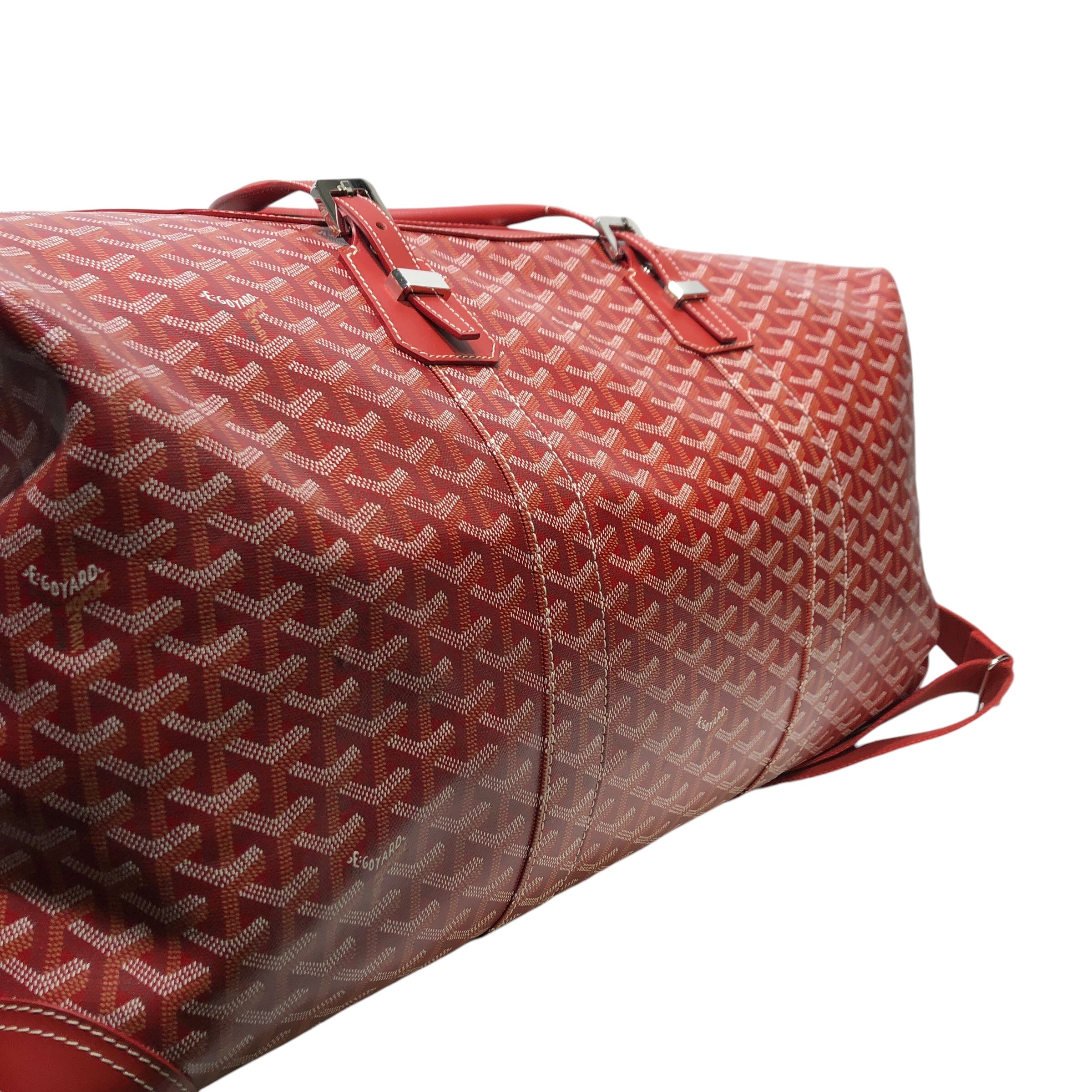 GOYARD/Bag/Monogram/Leather/RED/GOYARDINE BOEING view 3