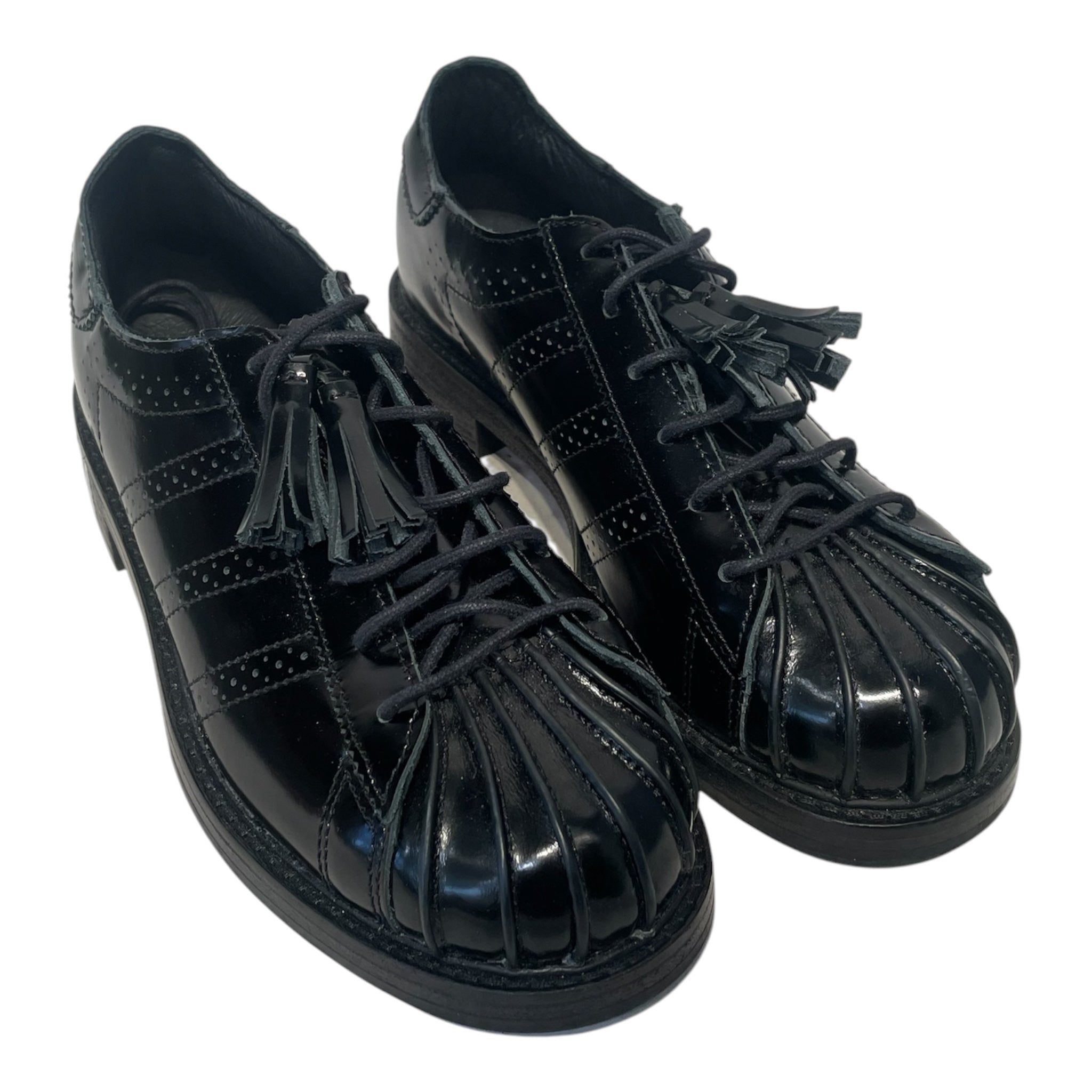 adidas/Low-Sneakers/US 4.5/Leather/BLK/SUPERSTAR DRESS SHOE view 1