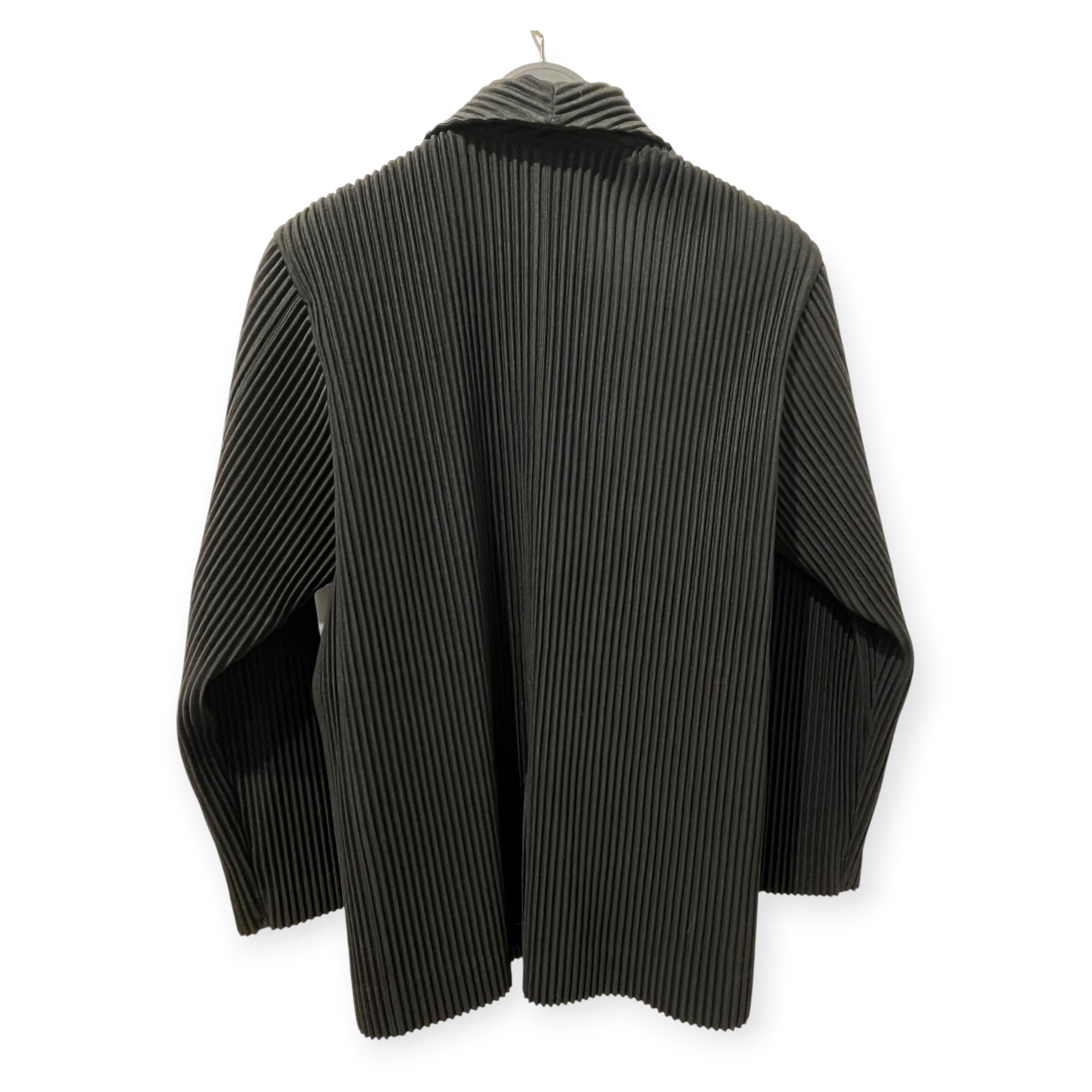 HOMME PLISSE ISSEY MIYAKE/Tailored Jkt/2/Polyester/BLK/PLEATED BLAZER SIZE 2 view 3