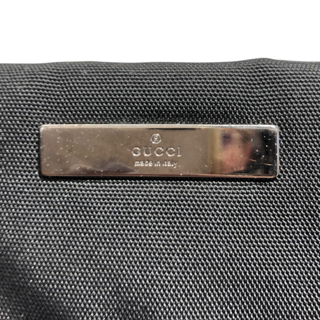 GUCCI/Vintage/Hand Bag/Nylon/BLK/VINTAGE BAMBOO HANDLE NYLON view 3
