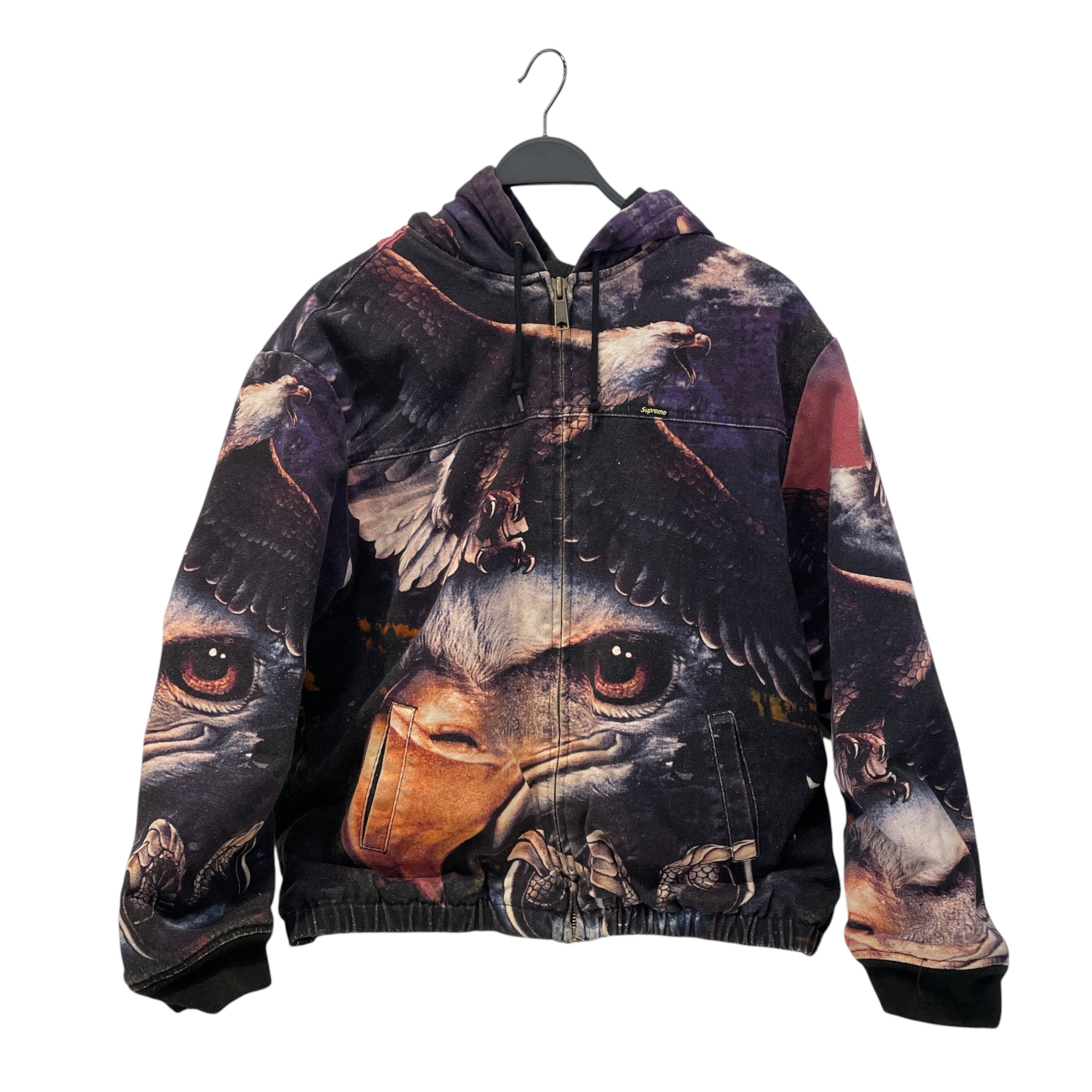 Supreme/Jacket/M/Cotton/IDG/All Over Print/eagle hooded work jacket view 1
