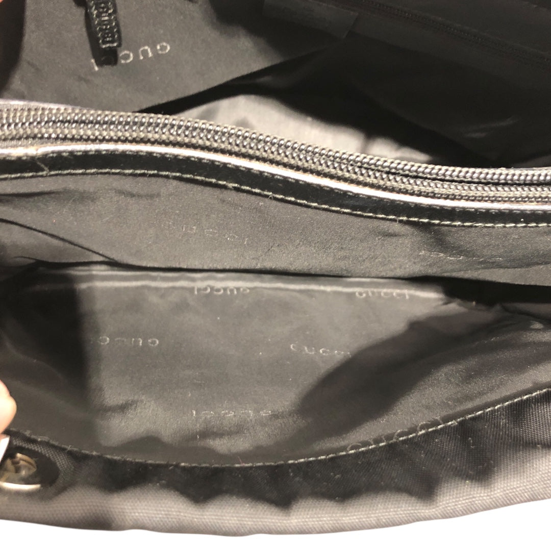 GUCCI/Vintage/Hand Bag/Nylon/BLK/VINTAGE BAMBOO HANDLE NYLON view 6