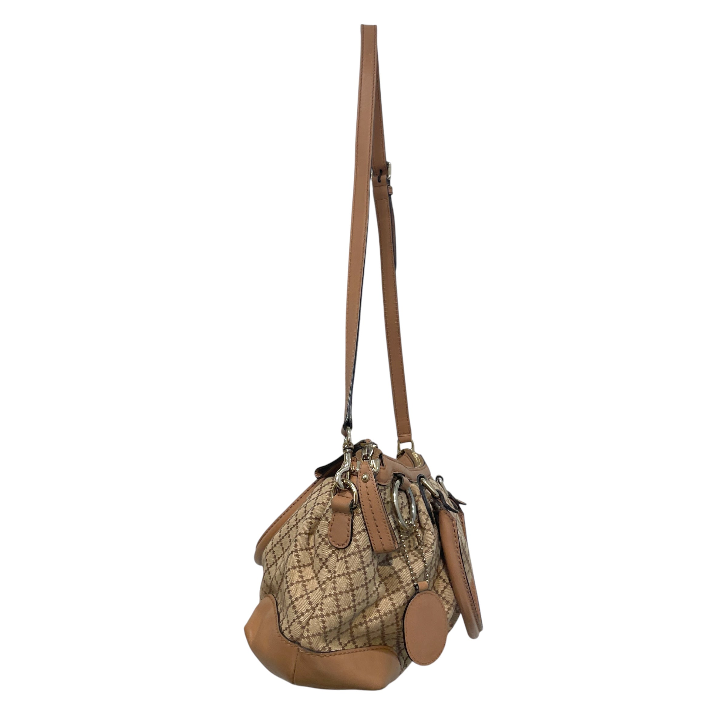 GUCCI/Hand Bag/All Over Print/Cotton/BEG/Diamante Sukey view 2