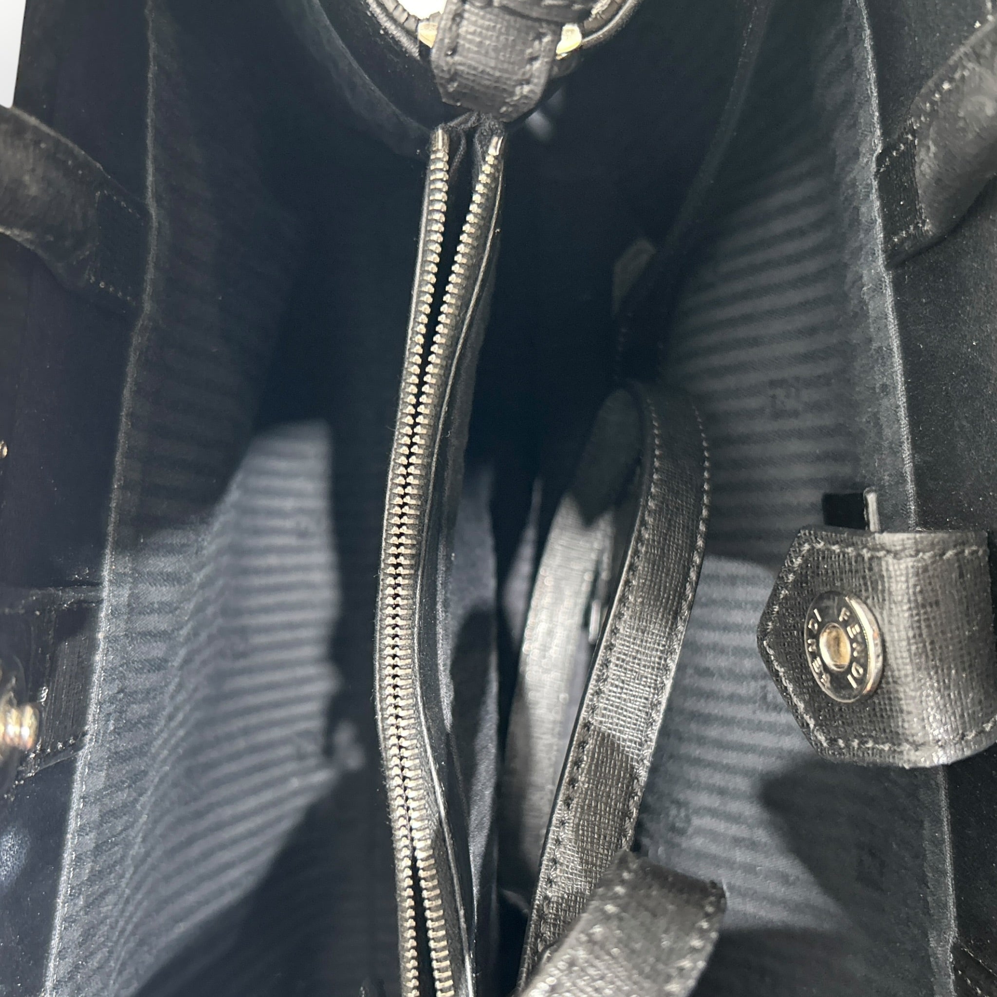 FENDI/Bag/Leather/BLK/MONDTER PETITE 2JOUR view 3