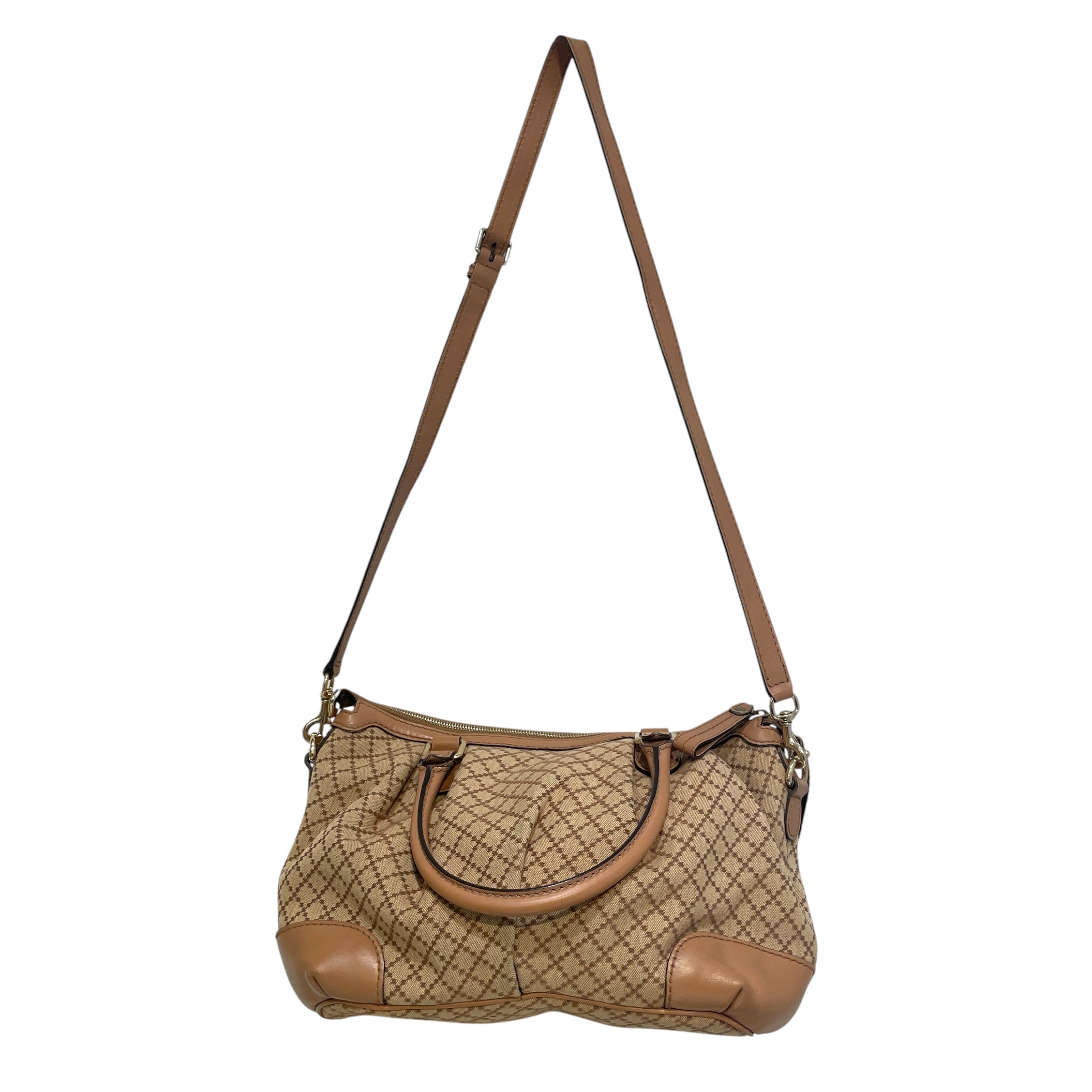 GUCCI/Hand Bag/All Over Print/Cotton/BEG/Diamante Sukey view 3