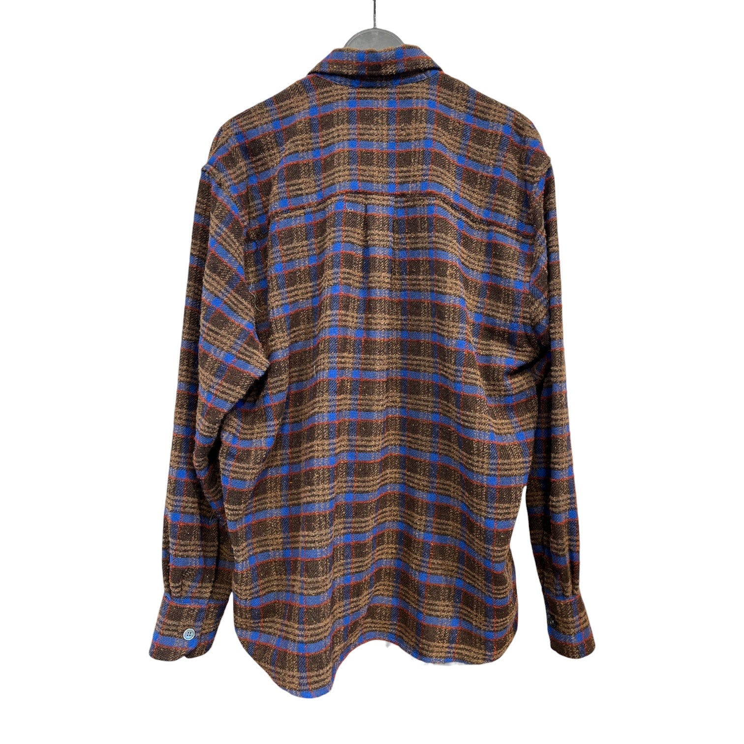 OUR LEGACY/Flannel Shirt/50/Cotton/MLT/brown&blue flannel view 2