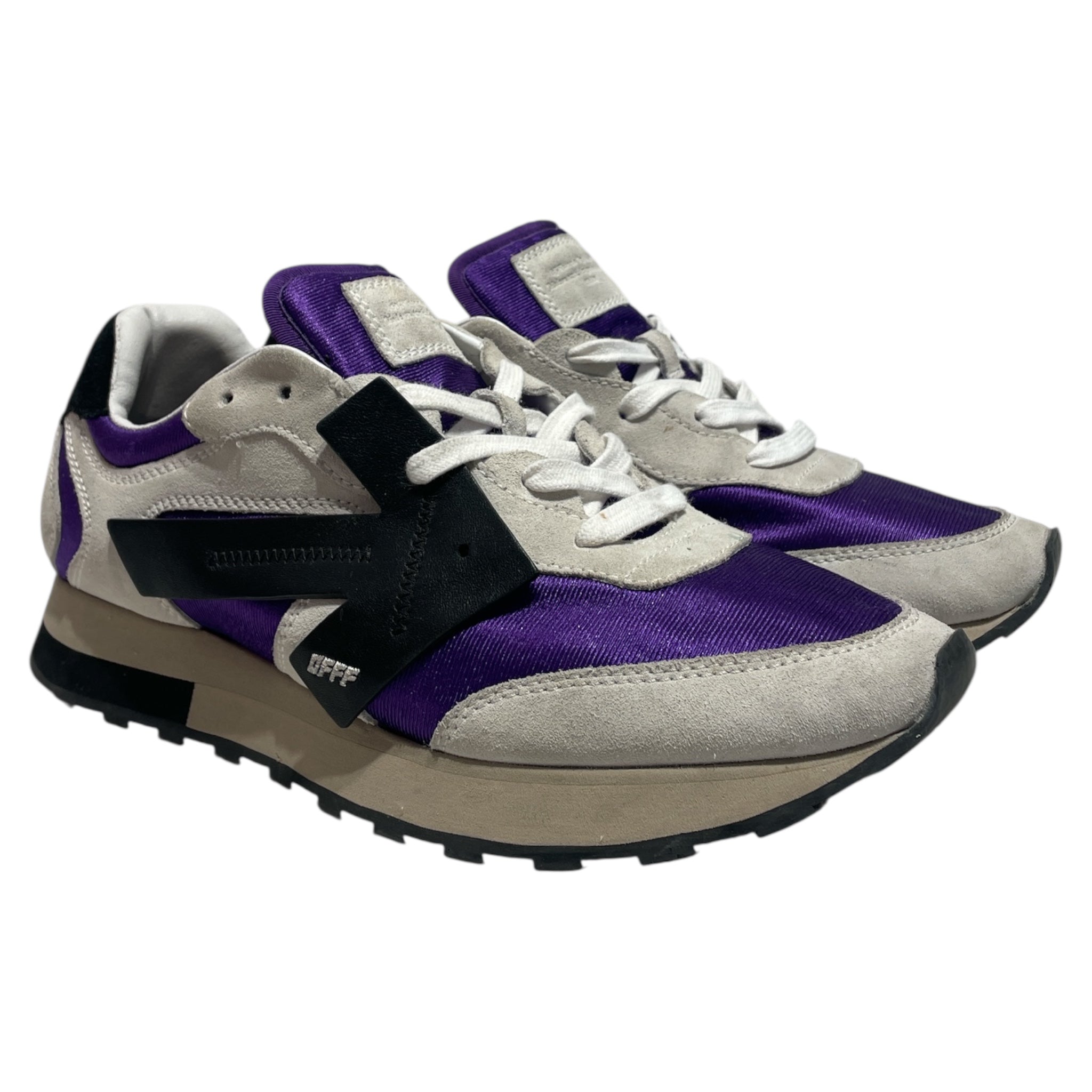 OFF-WHITE/Low-Sneakers/US 10/Cotton/PPL/HG Runner Sneaker view 1
