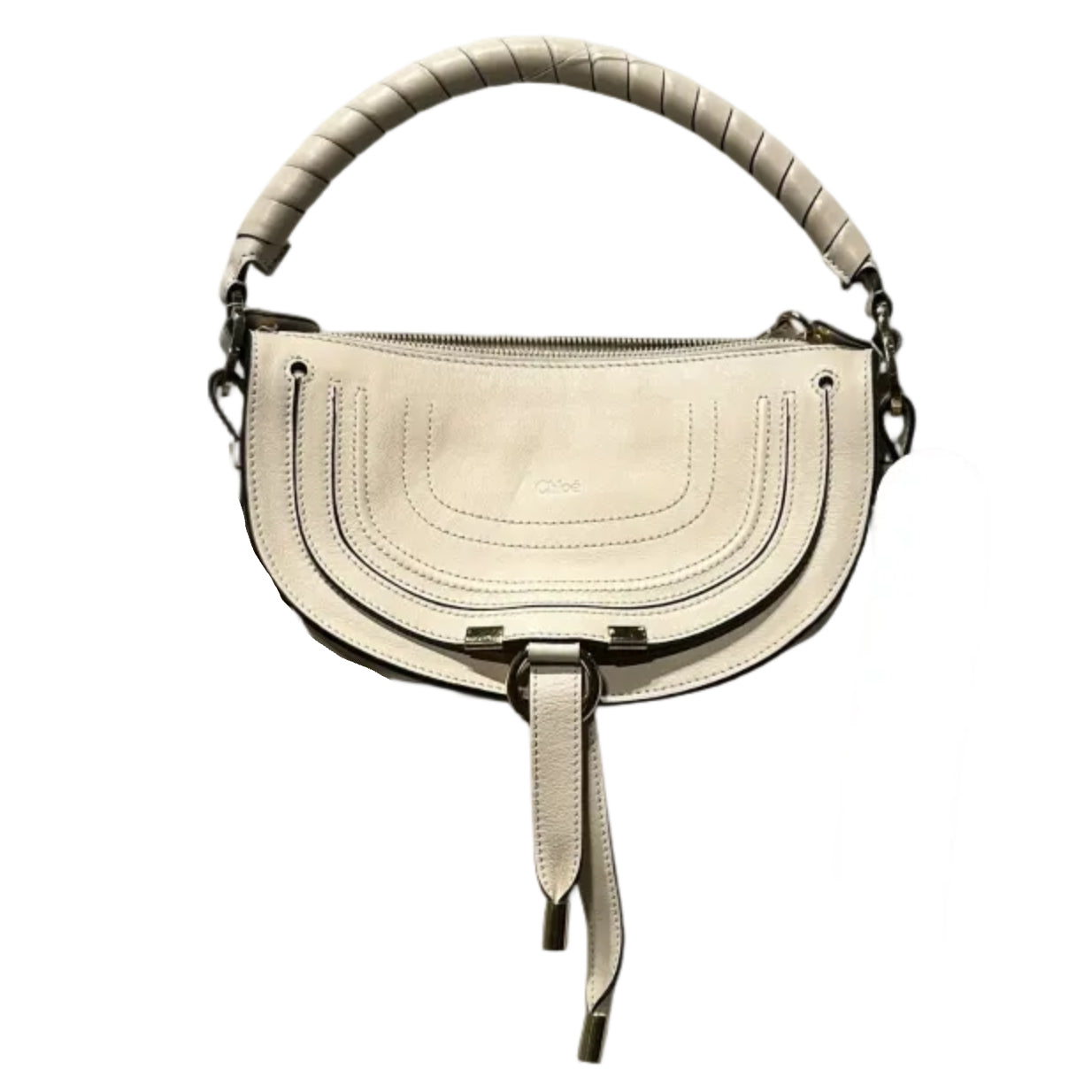 Chloe/Bag/Leather/CRM/MARCIE MINI SADDLE BAG view 1