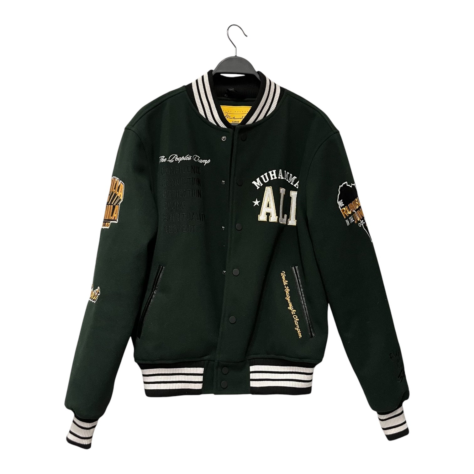 shoe palace/Jacket/L/Polyester/GRN/muhammad ali varsity jacket view 1