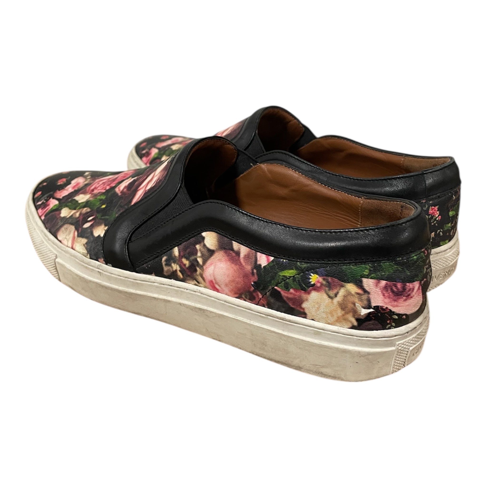 GIVENCHY/Shoes/EU 38/Floral Pattern/Leather/BLK/pink flowers view 2