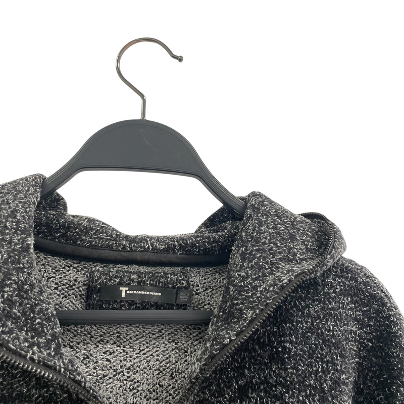 T by ALEXANDER WANG/Hoodie/S/Cotton/GRY/