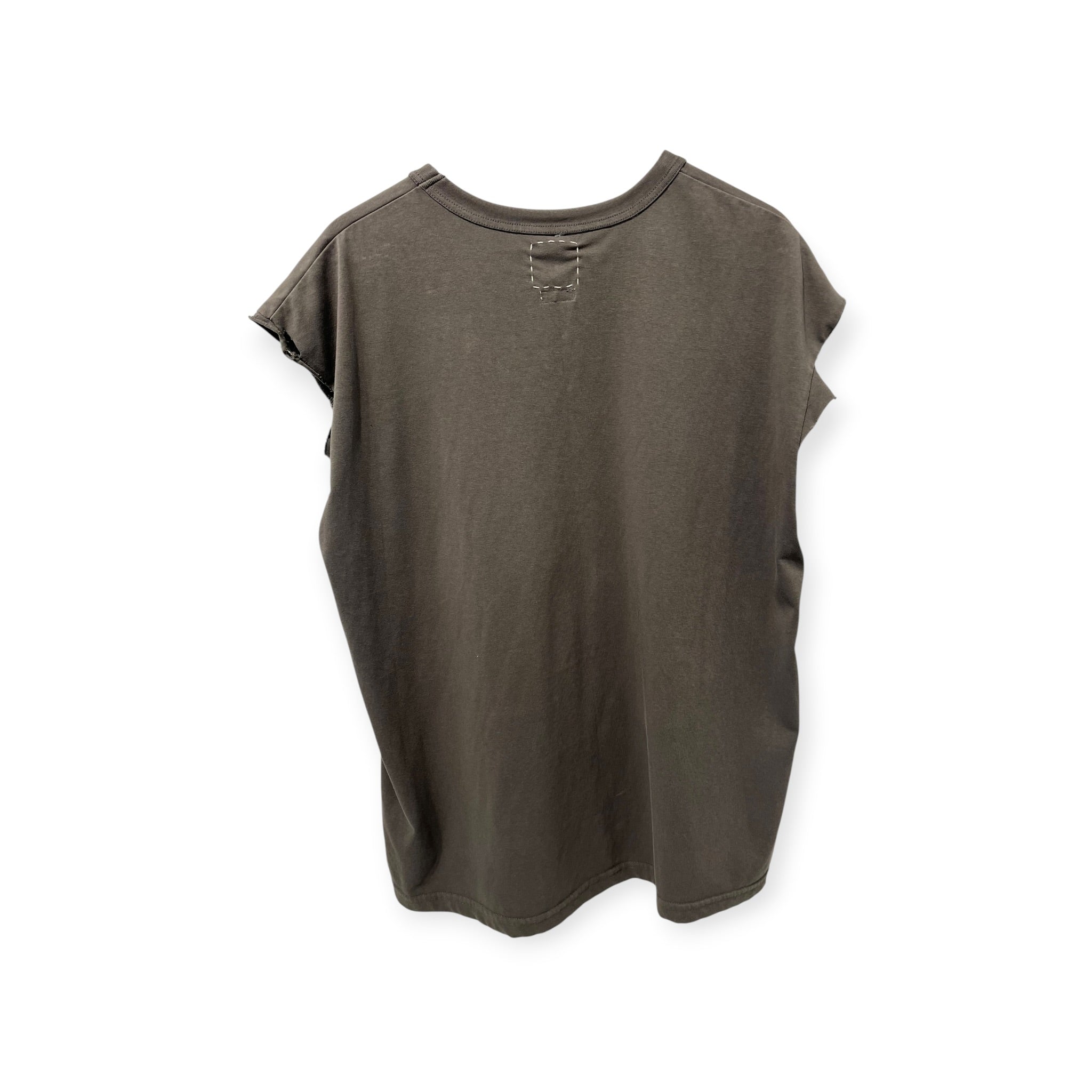 visvim/T-Shirt/5/Cotton/GRY/LOGO JUMBO TEE CUTOFF view 3