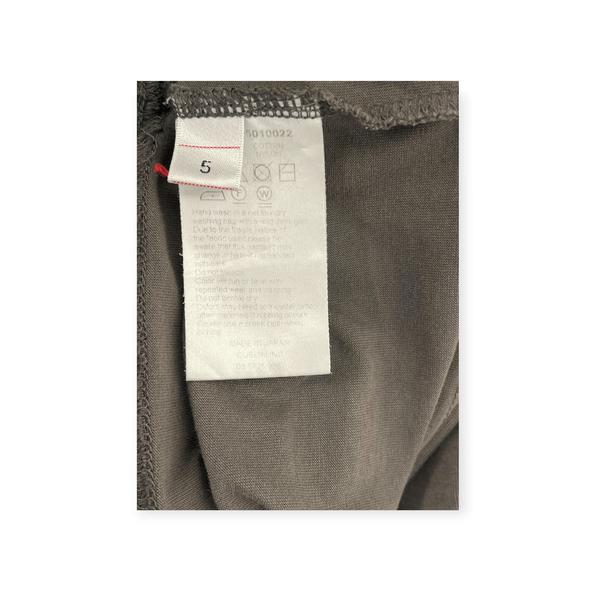 visvim/T-Shirt/5/Cotton/GRY/LOGO JUMBO TEE CUTOFF view 5