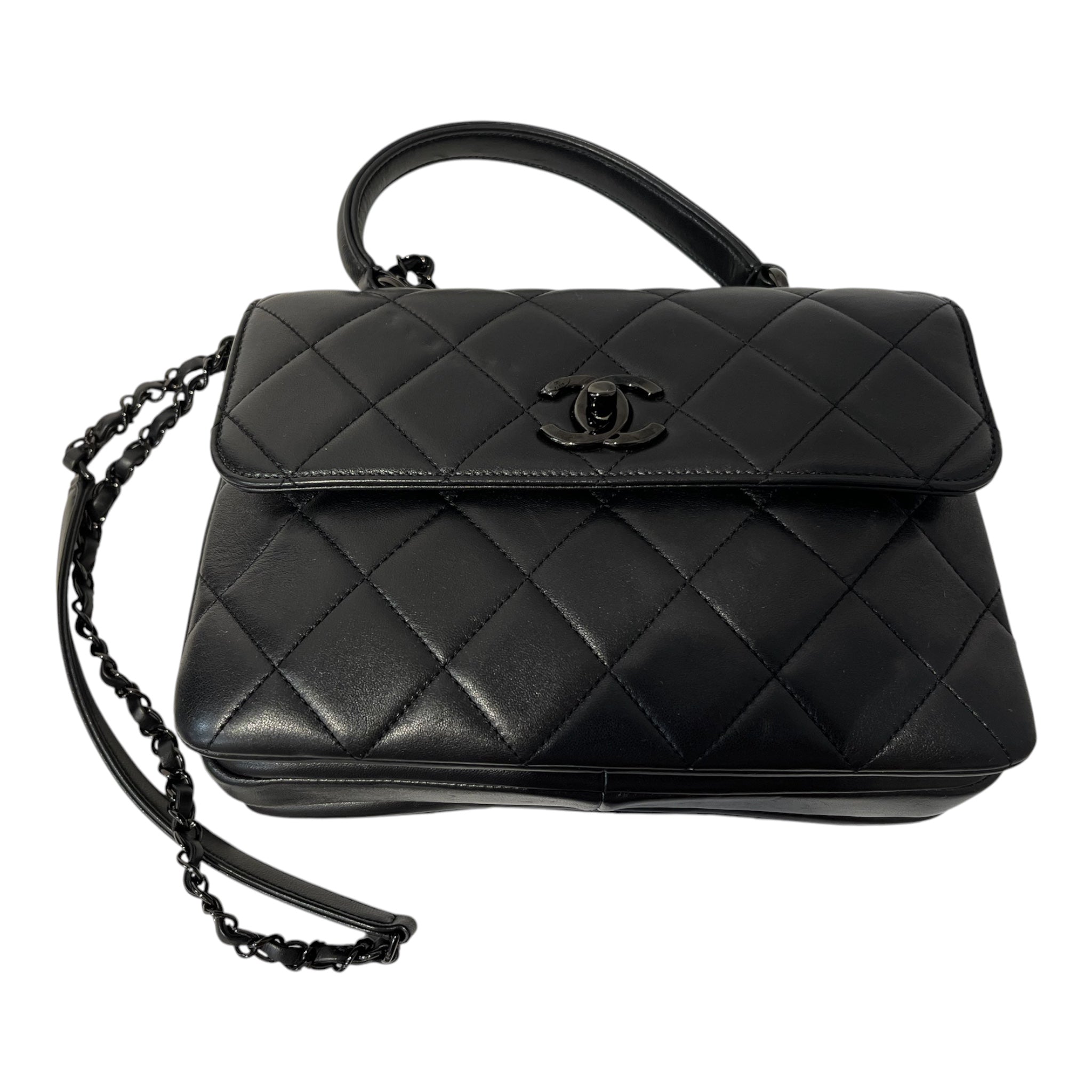 CHANEL/Cross Body Bag/Leather/BLK/LJ2JC5LG quilted trendy cc view 4