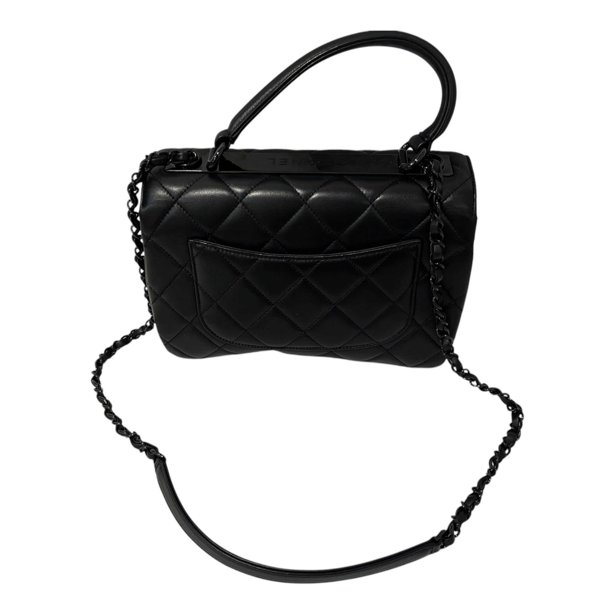 CHANEL/Cross Body Bag/Leather/BLK/LJ2JC5LG quilted trendy cc view 3