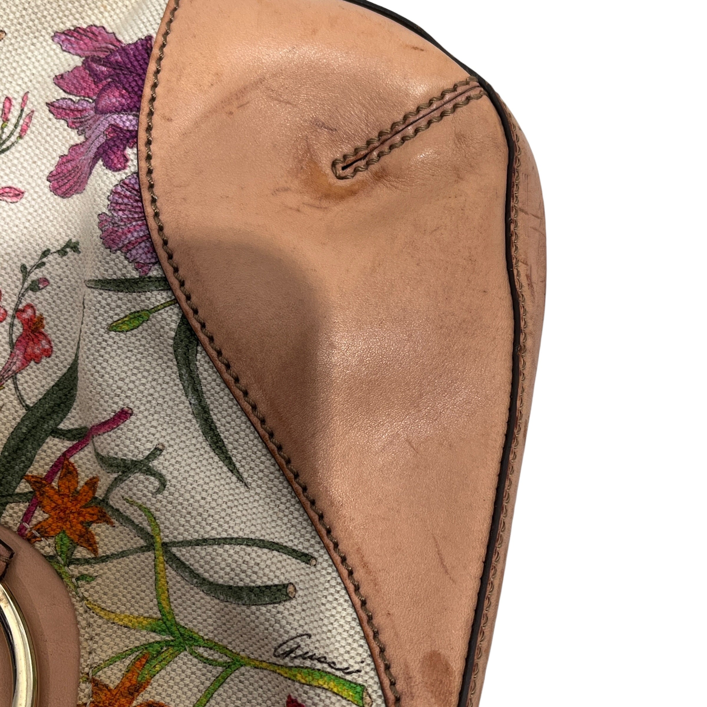 GUCCI/Hand Bag/Floral Pattern/Cotton/CRM/Flora Hasler Small view 6