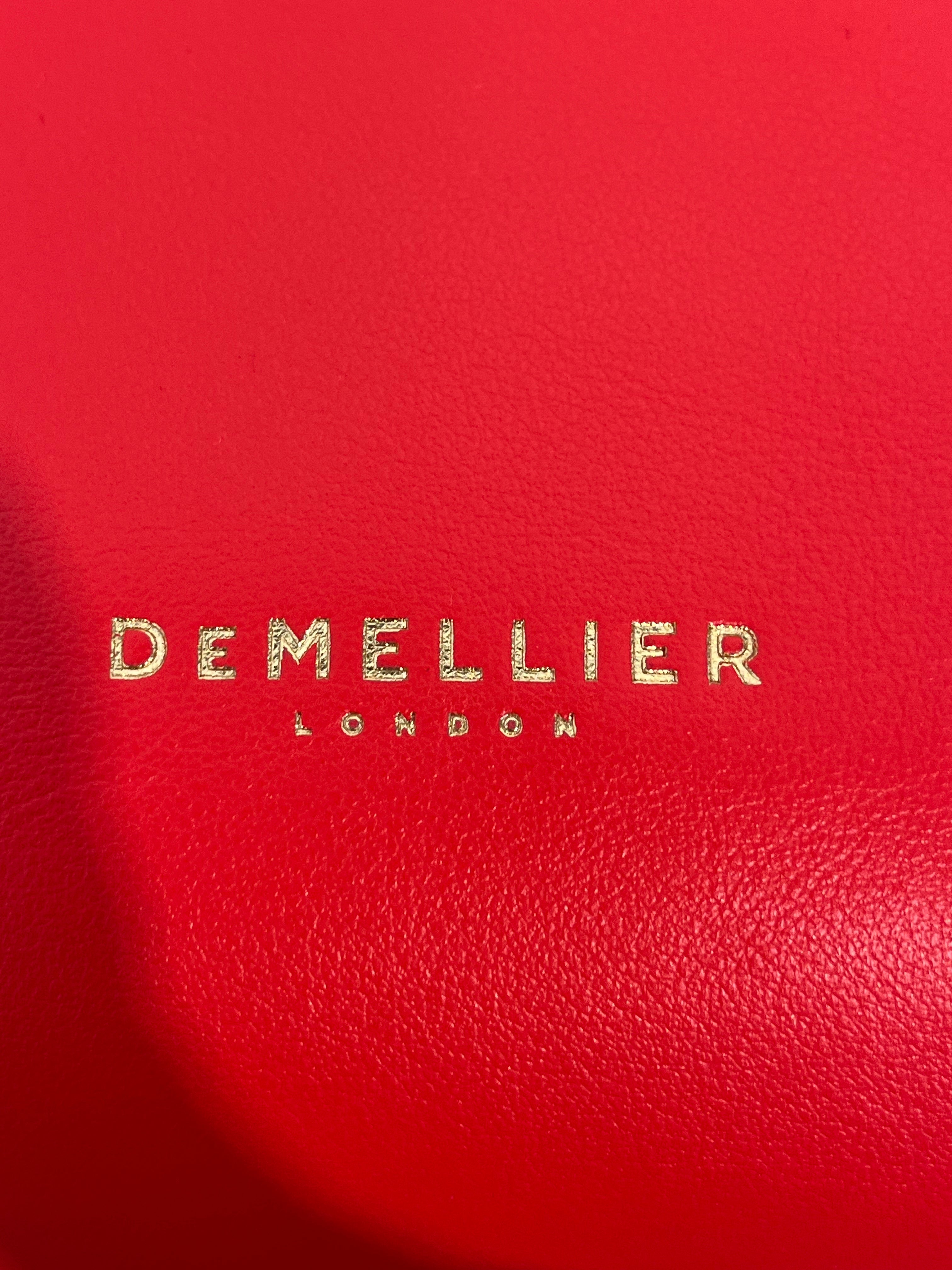 DEMELLIER/Tote Bag/Leather/RED/bucket bag view 4