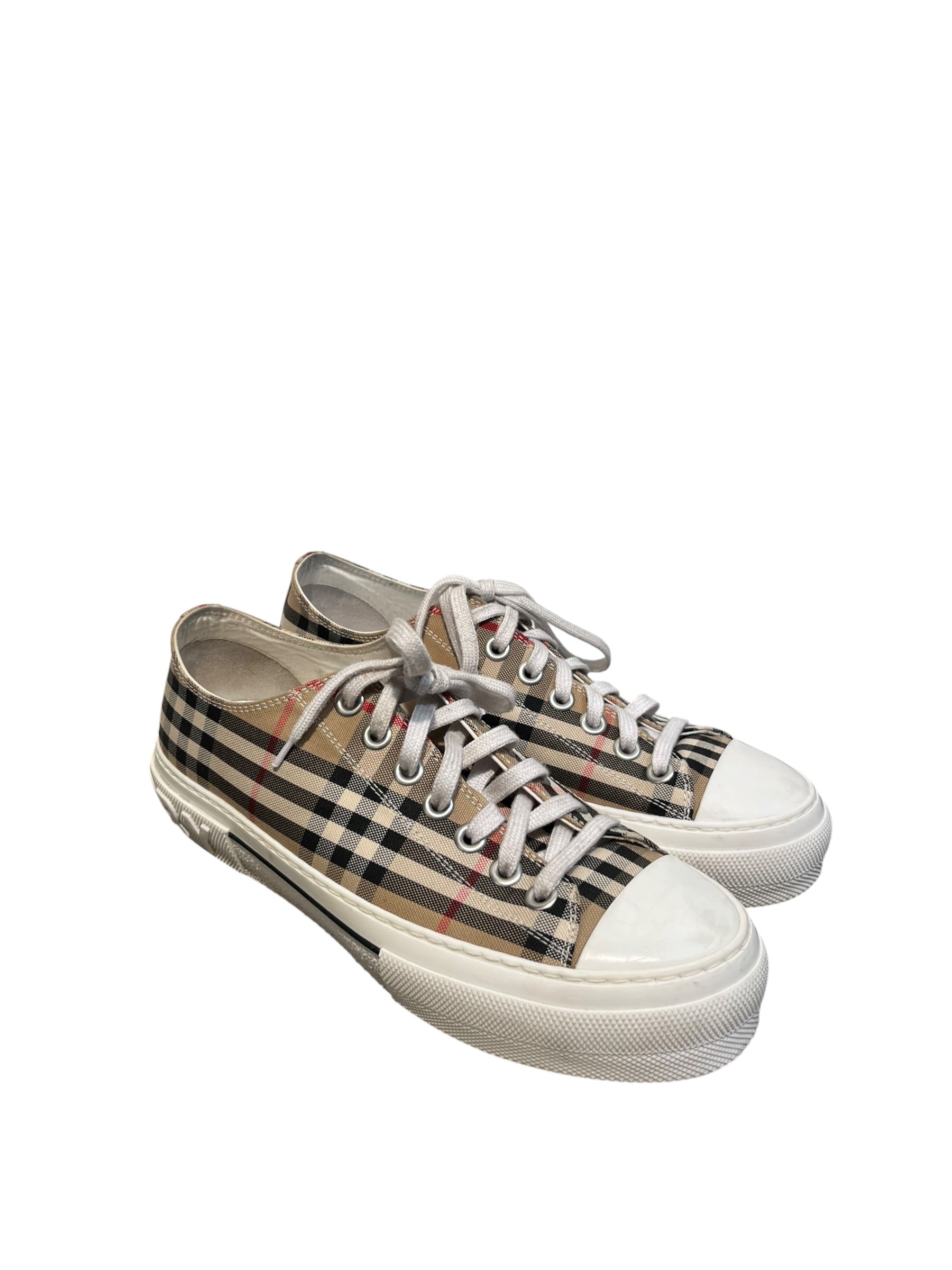 BURBERRY LONDON/Low-Sneakers/EU 42/Plaid/Cotton/MLT/ view 1