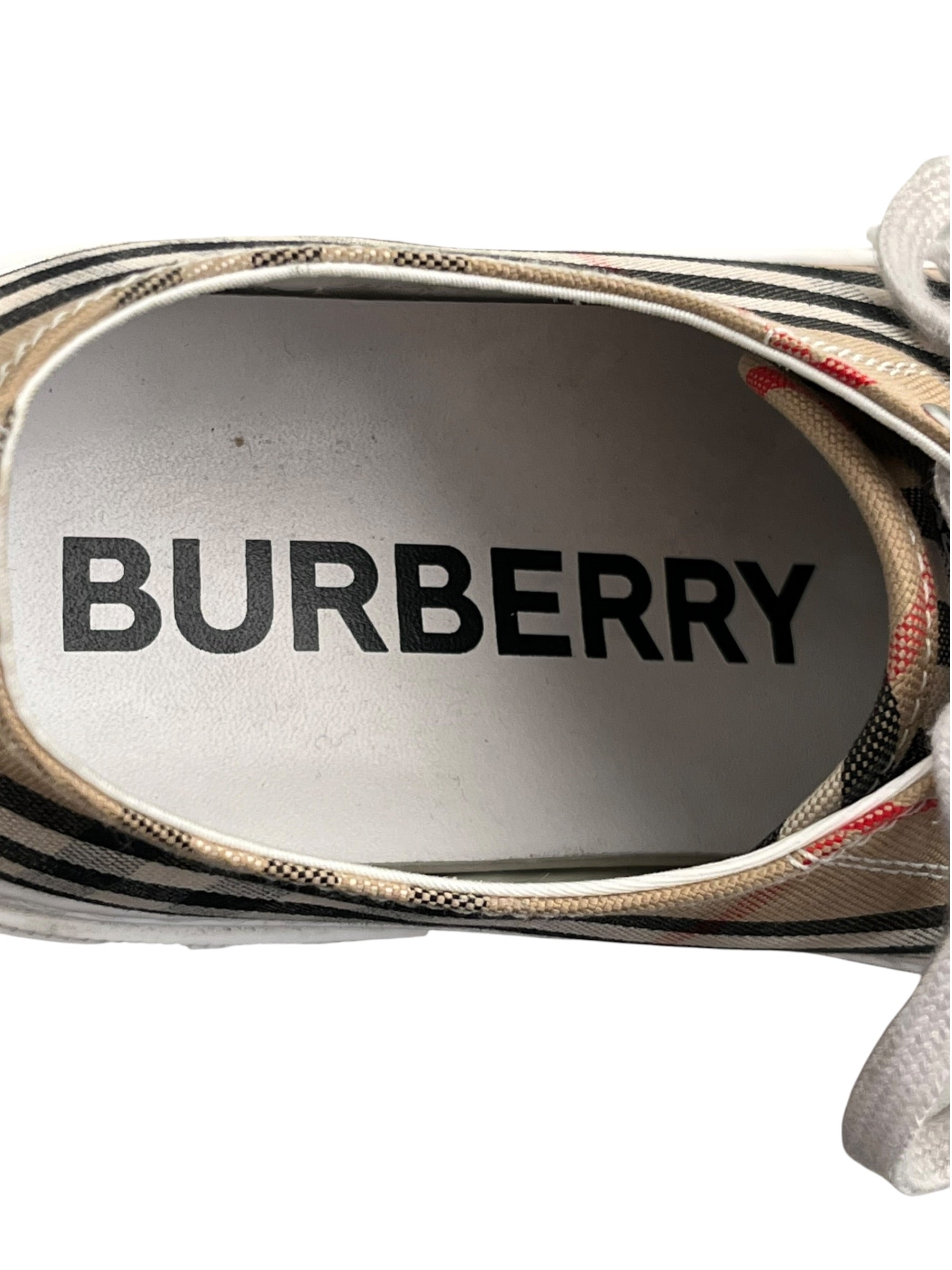BURBERRY LONDON/Low-Sneakers/EU 42/Plaid/Cotton/MLT/ view 3
