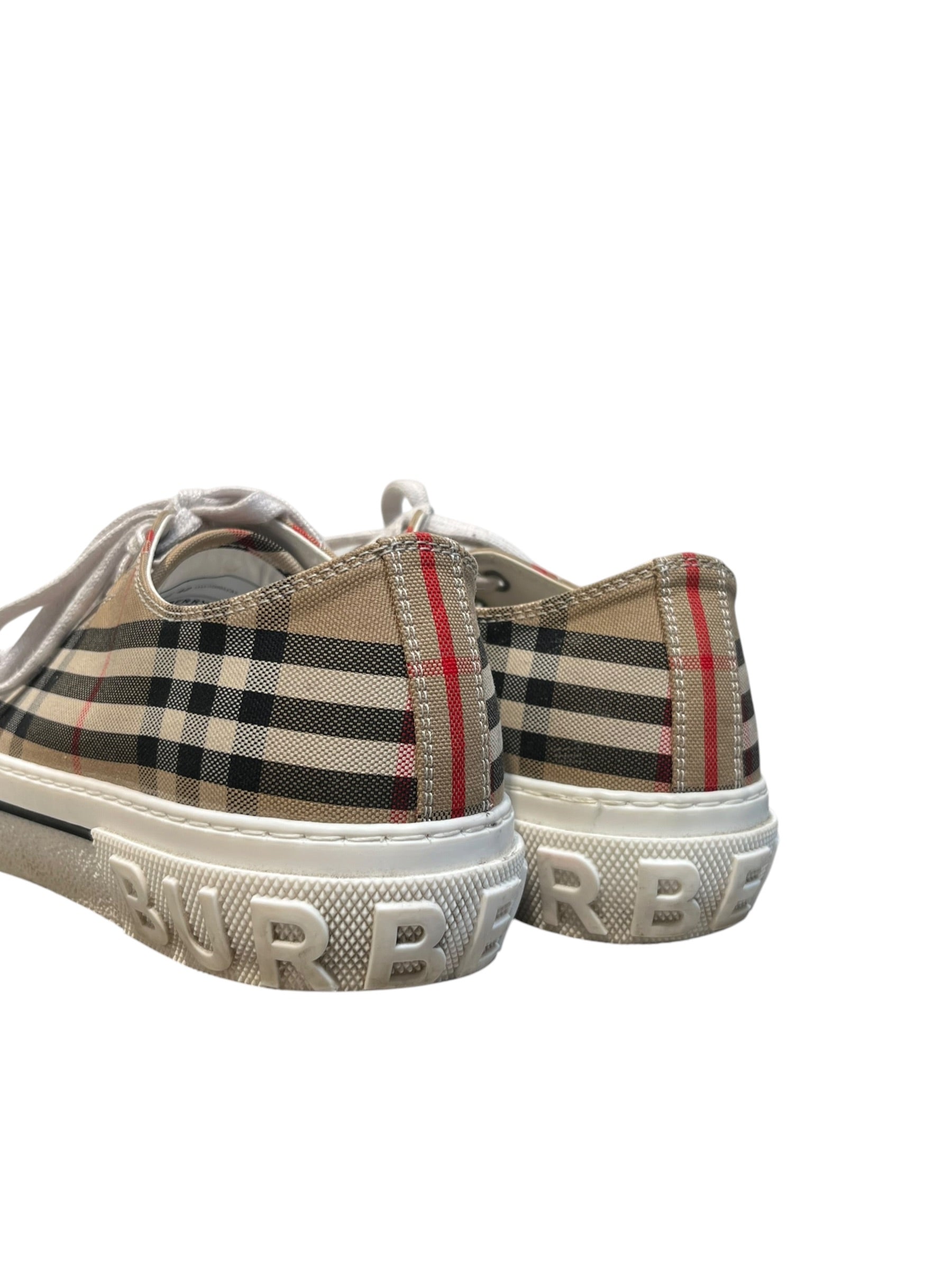 BURBERRY LONDON/Low-Sneakers/EU 42/Plaid/Cotton/MLT/ view 4