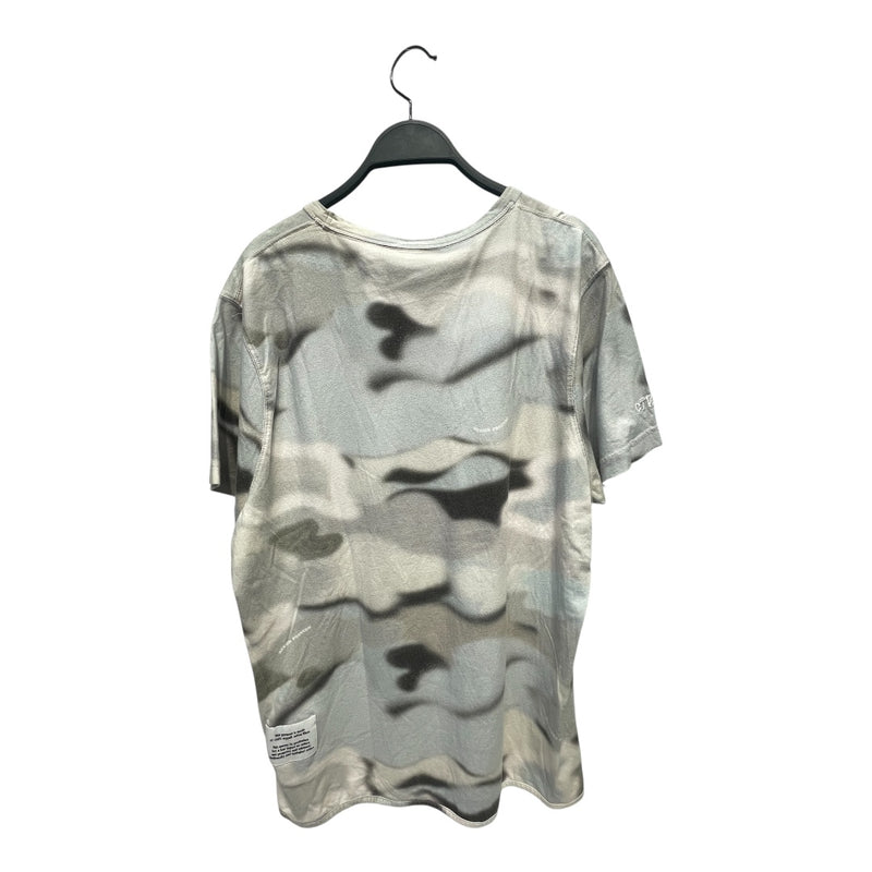 HERON PRESTON/T-Shirt/M/Cotton/GRY/CYRILLIC PRINT