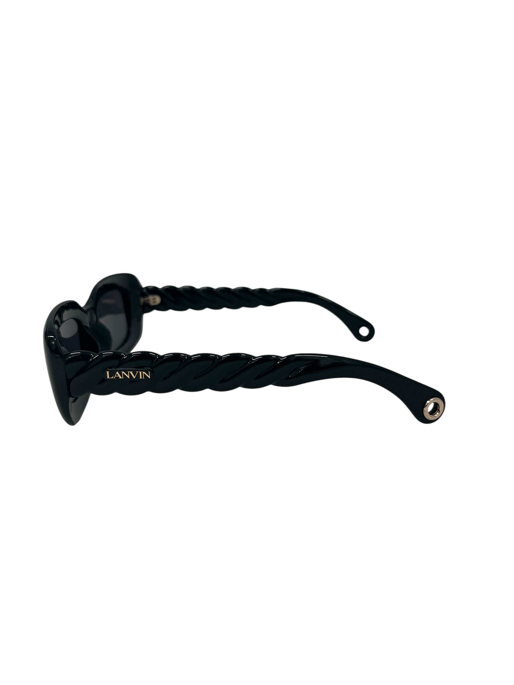 LANVIN/Sunglasses/Plastic/BLK/TWISTED/BRAIDED ARMS LNV642S view 2