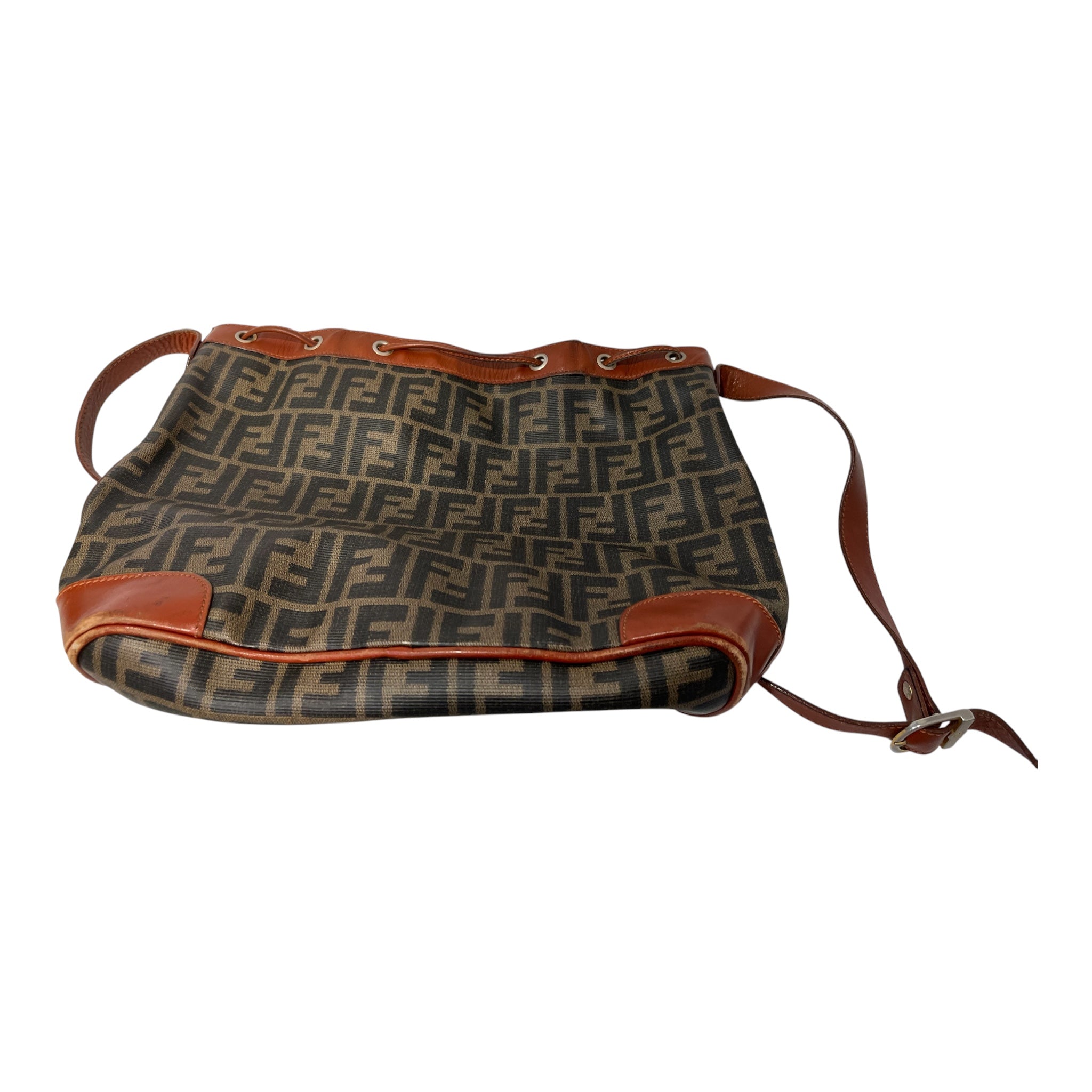 FENDI/Cross Body Bag/Monogram/Leather/BRW/A11148 zucca bucket bag view 2