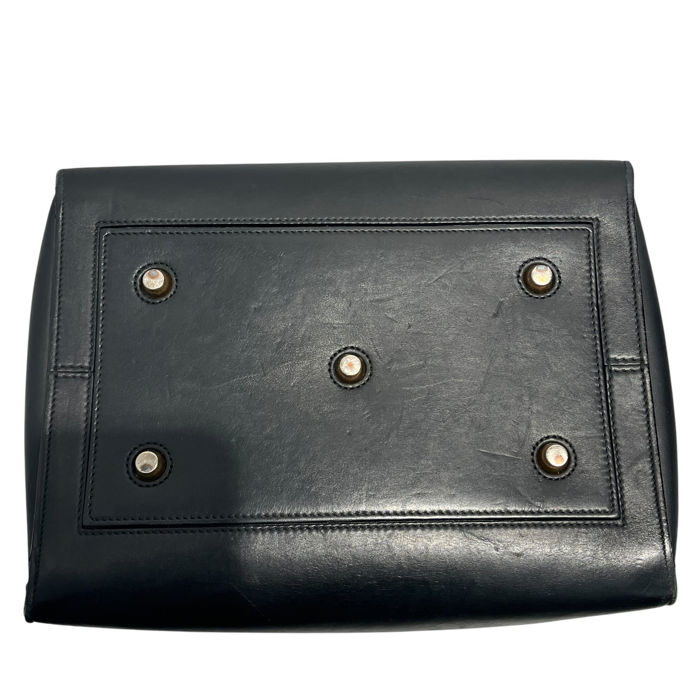 CELINE/Hand Bag/Leather/BLK/Tie Handle view 6