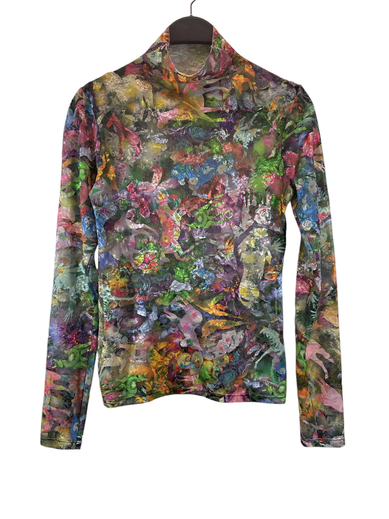 Collina Strada/LS Blouse/XS/Floral Pattern/MLT/GARDENIA TOP