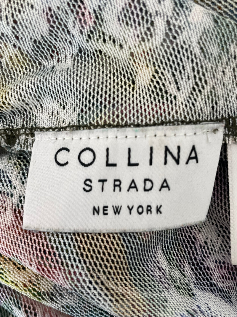 Collina Strada/LS Blouse/XS/Floral Pattern/MLT/GARDENIA TOP