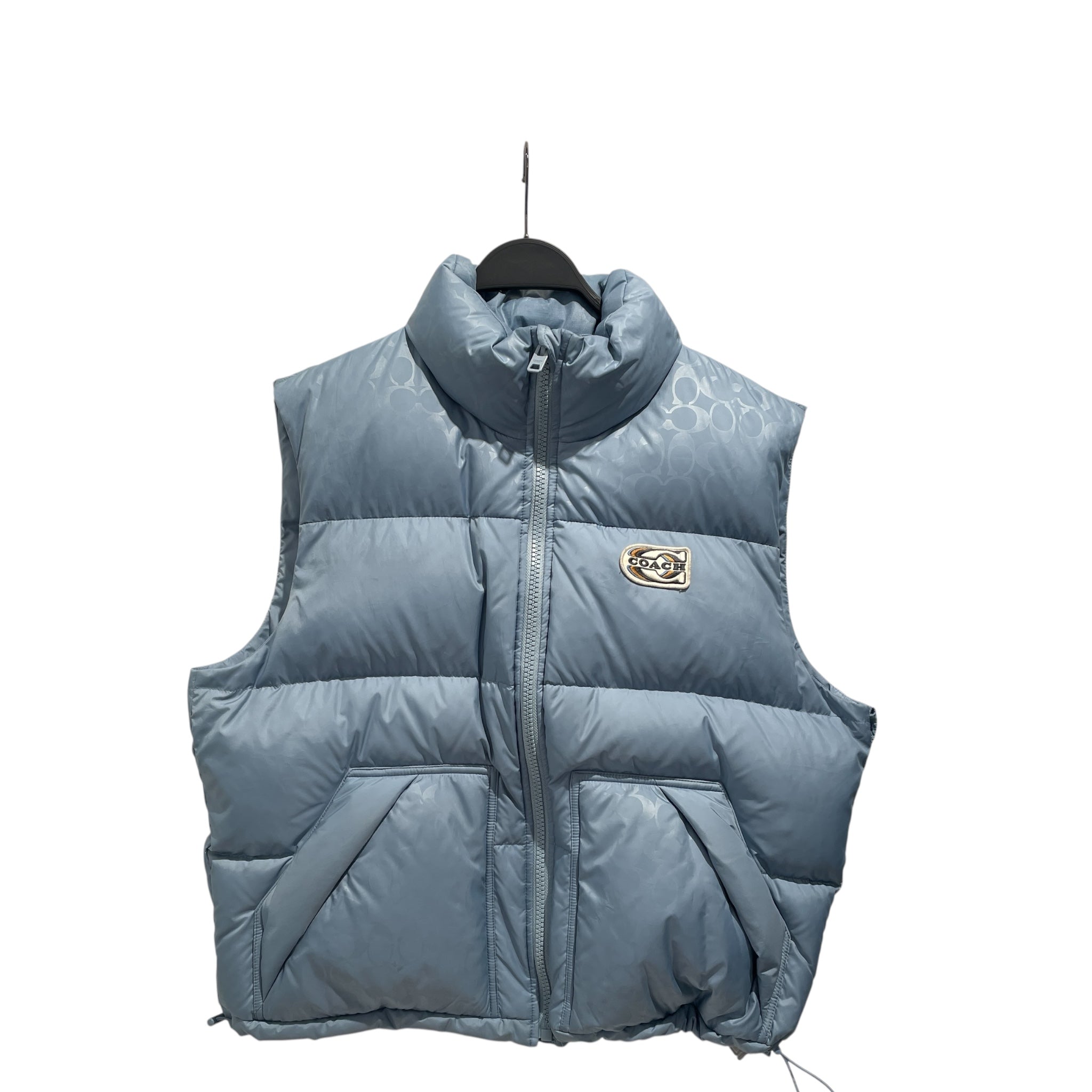 COACH/Puffer Vest/Monogram/Polyester/BLU/puffer vest view 1