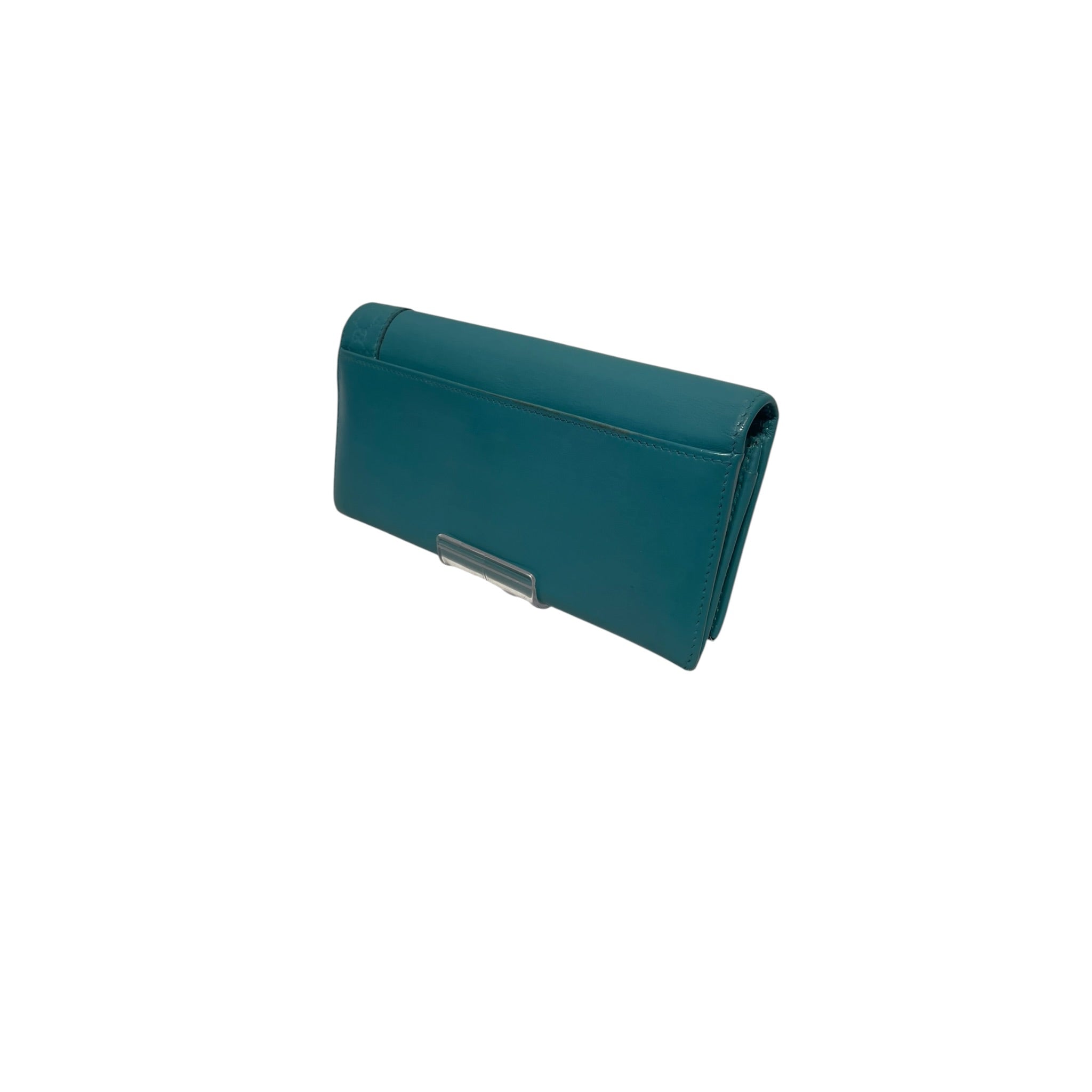 GUCCI/Bifold Wallet/Leather/BLU/MICROGUCCISSIMA TEAL BIFOLD view 2
