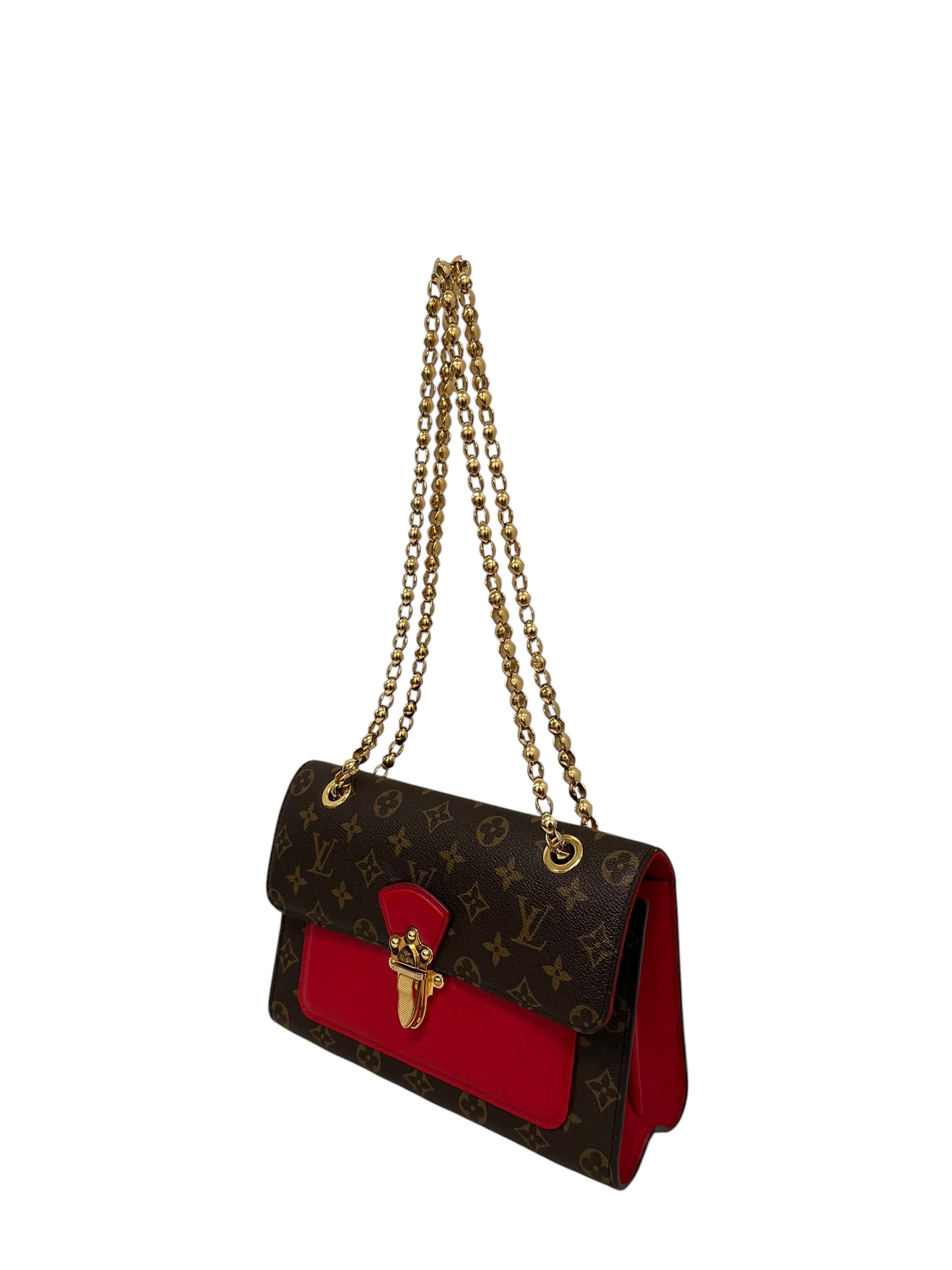 LOUIS VUITTON/Bag/Monogram/Leather/BRW/VICTOIRE LEATHER CROSSBODY BAG view 3