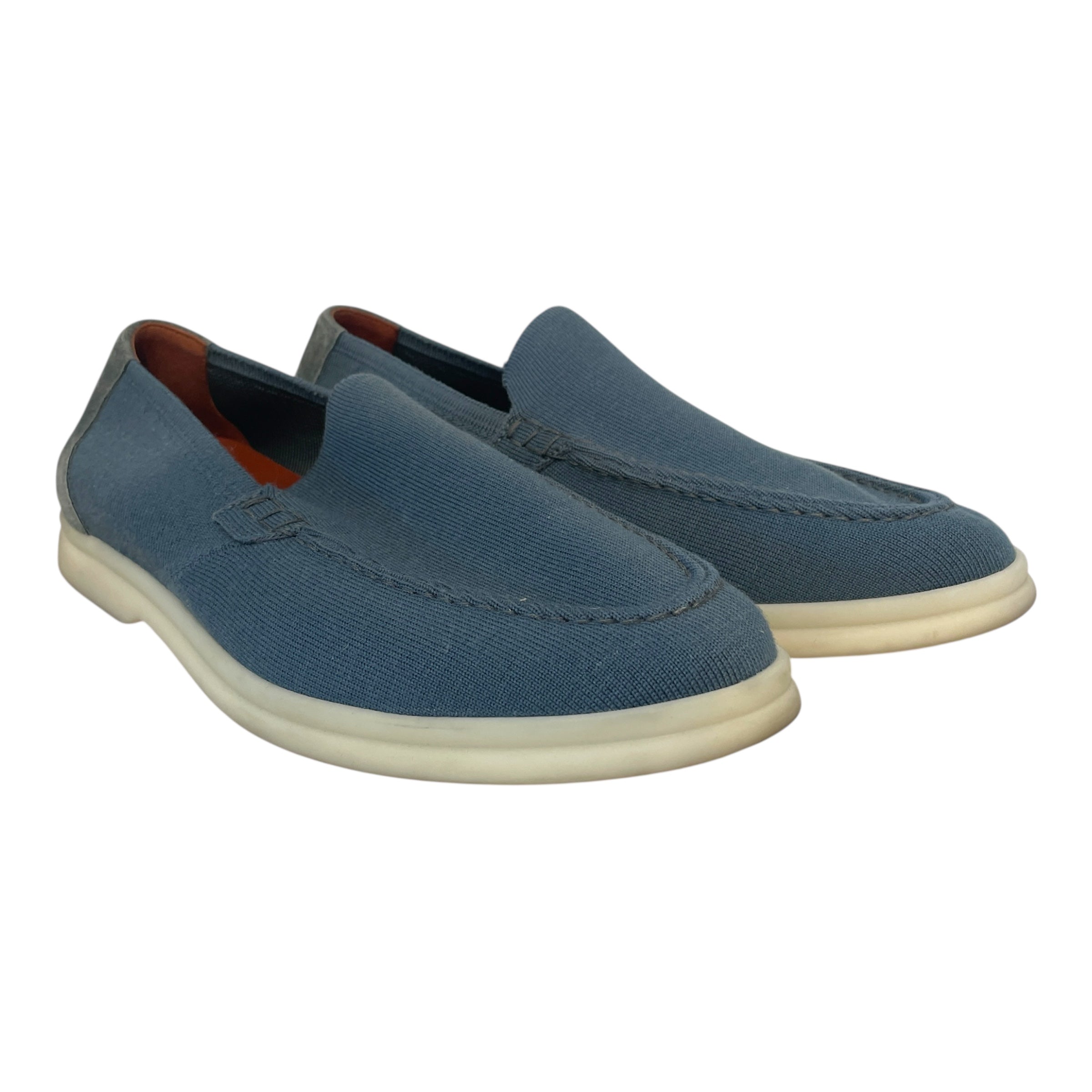 Loro Piana/Low-Sneakers/EU 38.5/Cotton/BLU/ view 1