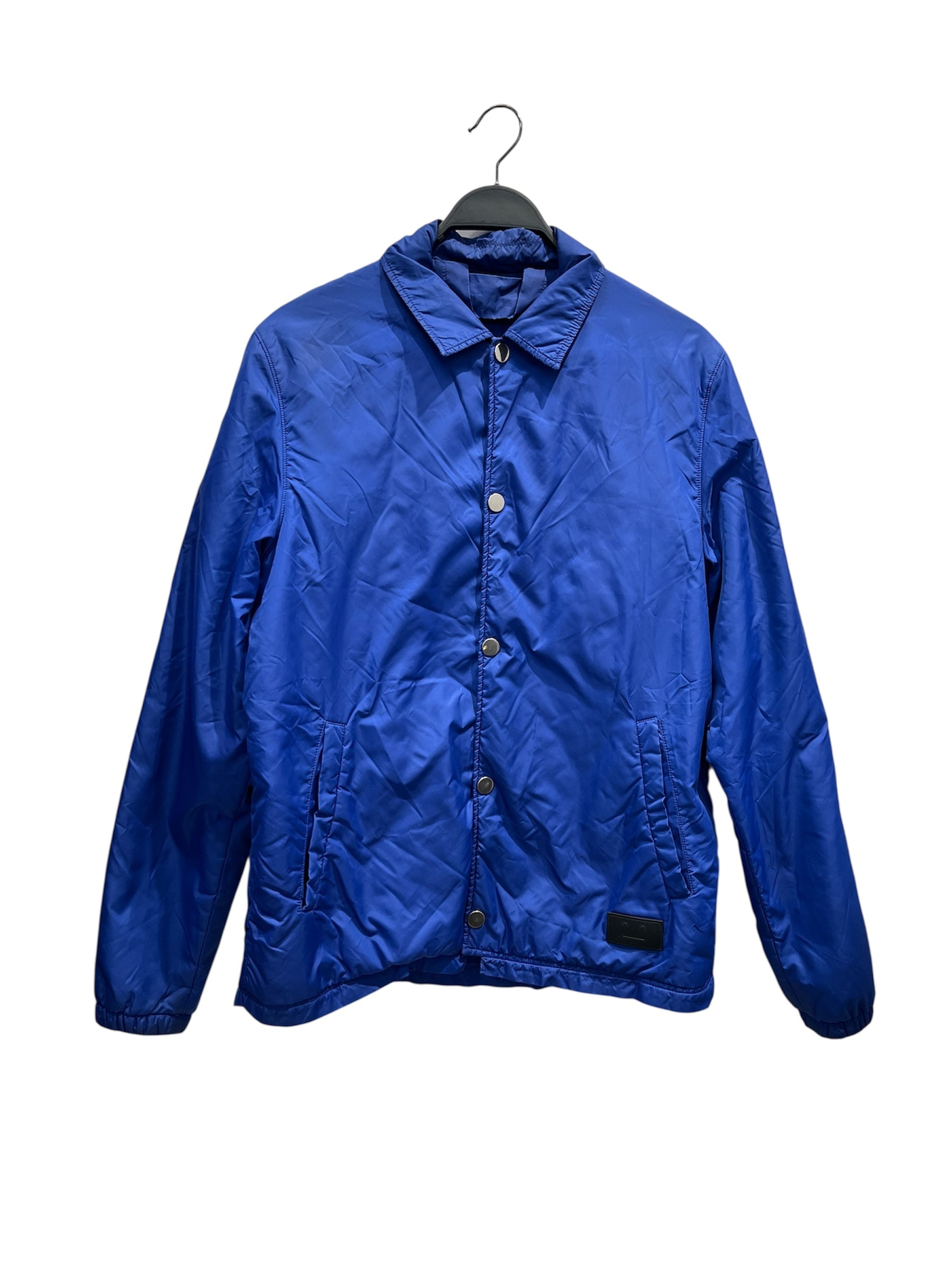 Acne Studios/Windbreaker/48/Polyester/BLU/Single Breasted/ view 1
