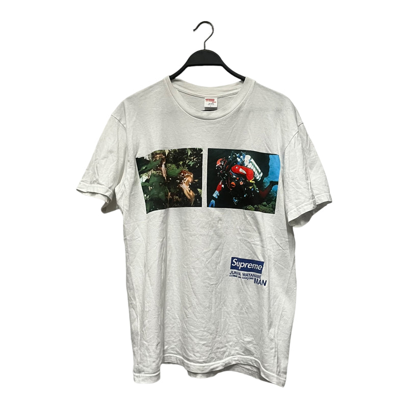 Supreme/JUNYA WATANABE COMME des GARCONS MAN/T-Shirt/L/Cotton/WHT